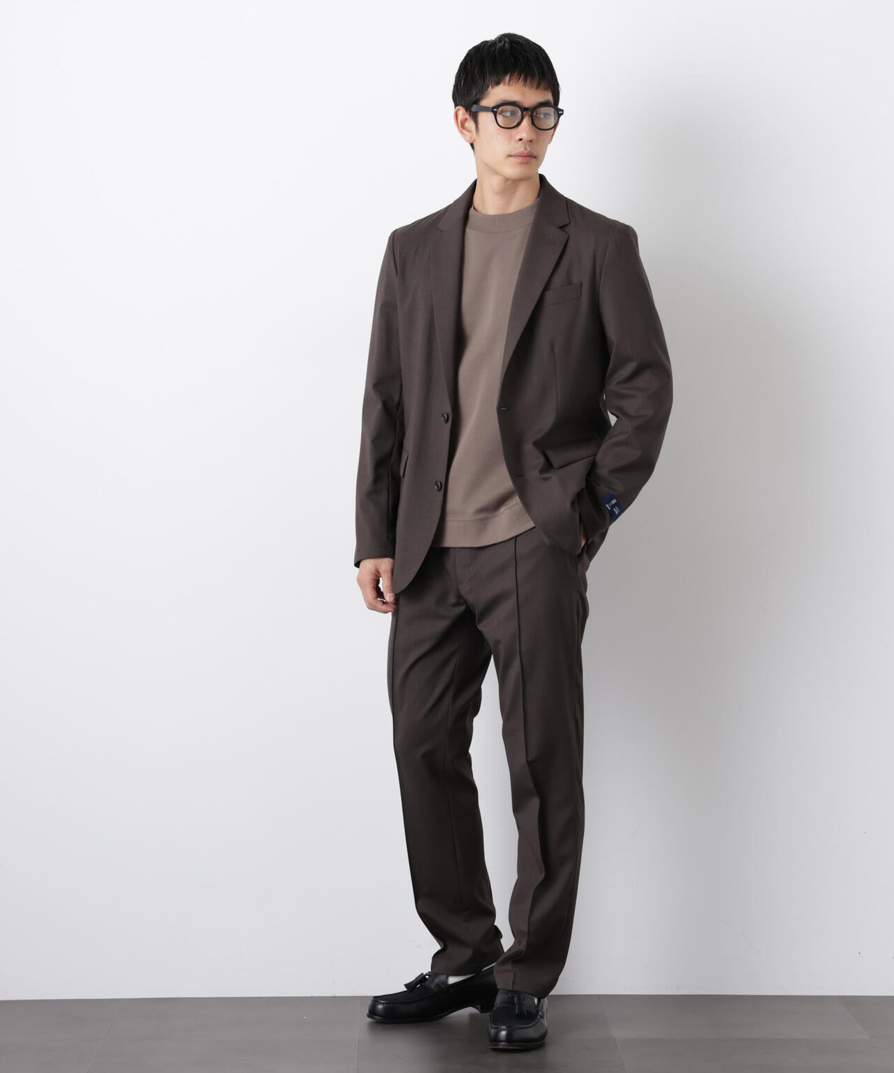 ｢DamerinoSelect｣JAPANfabricウールストレッチパンツ（セットアップ可） 6686129201
