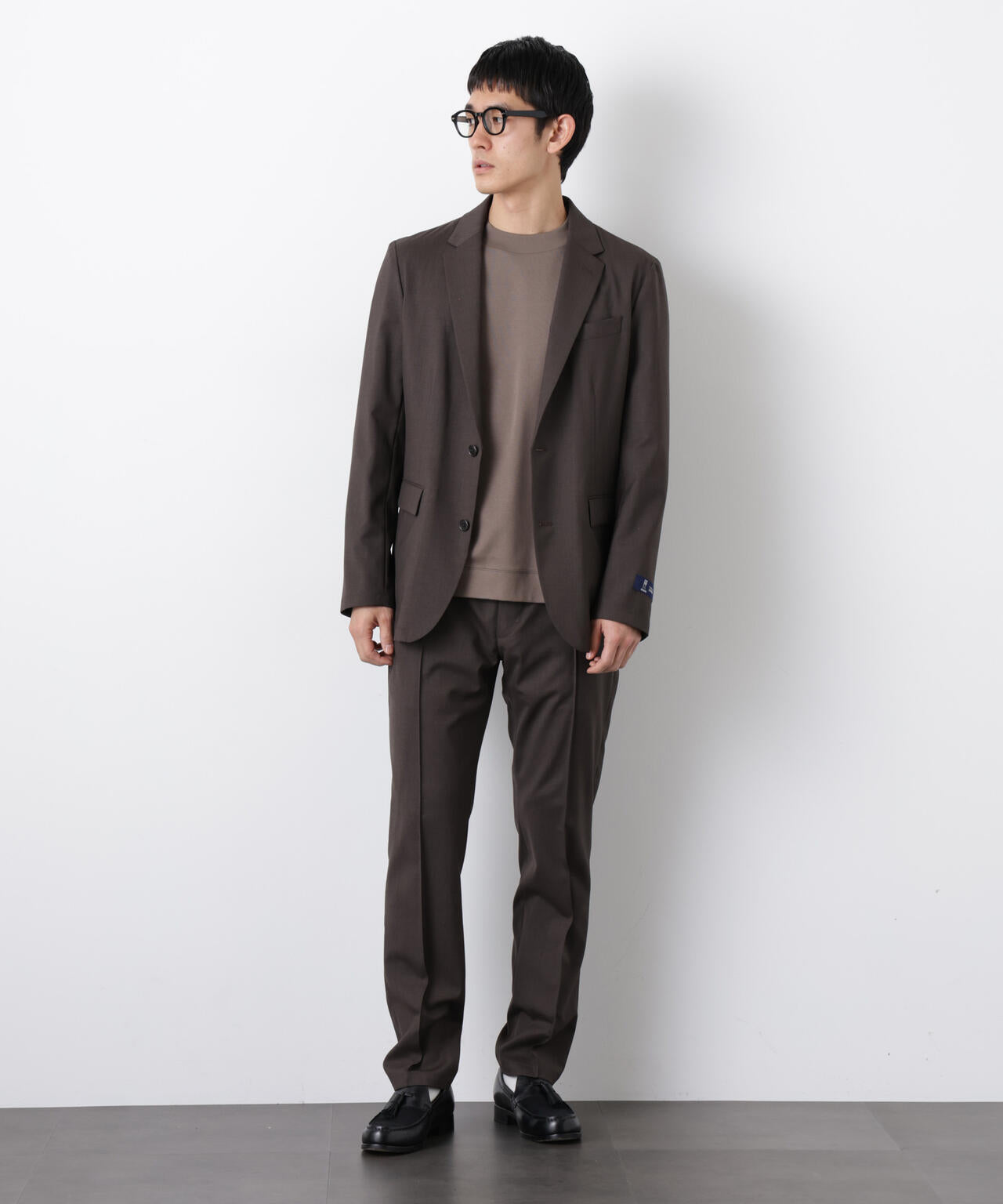 ｢DamerinoSelect｣JAPANfabricウールストレッチパンツ（セットアップ可） 6686129201