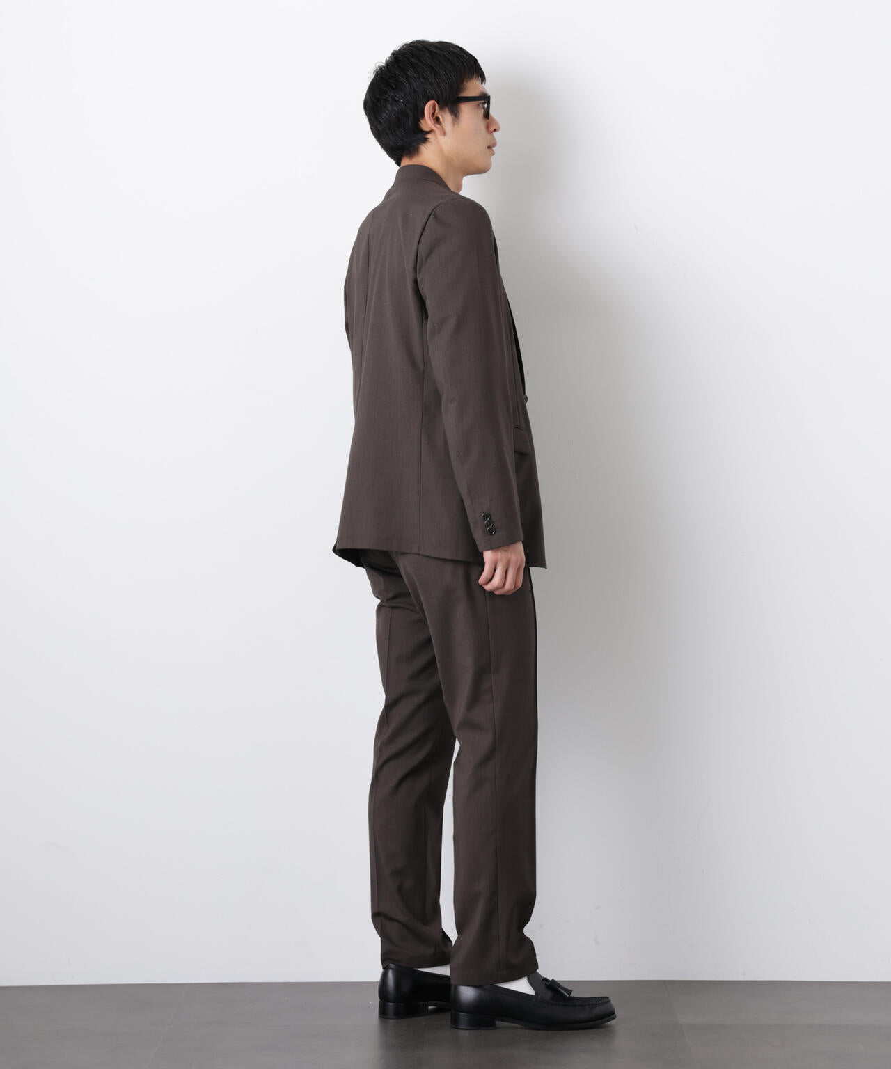 ｢DamerinoSelect｣JAPANfabricウールストレッチパンツ（セットアップ可） 6686129201