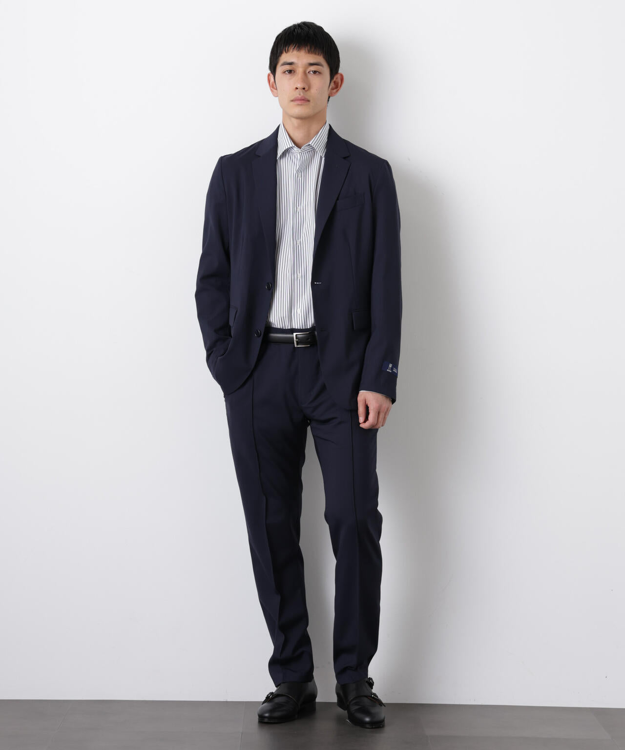 ｢DamerinoSelect｣JAPANfabricウールストレッチパンツ（セットアップ可） 6686129201