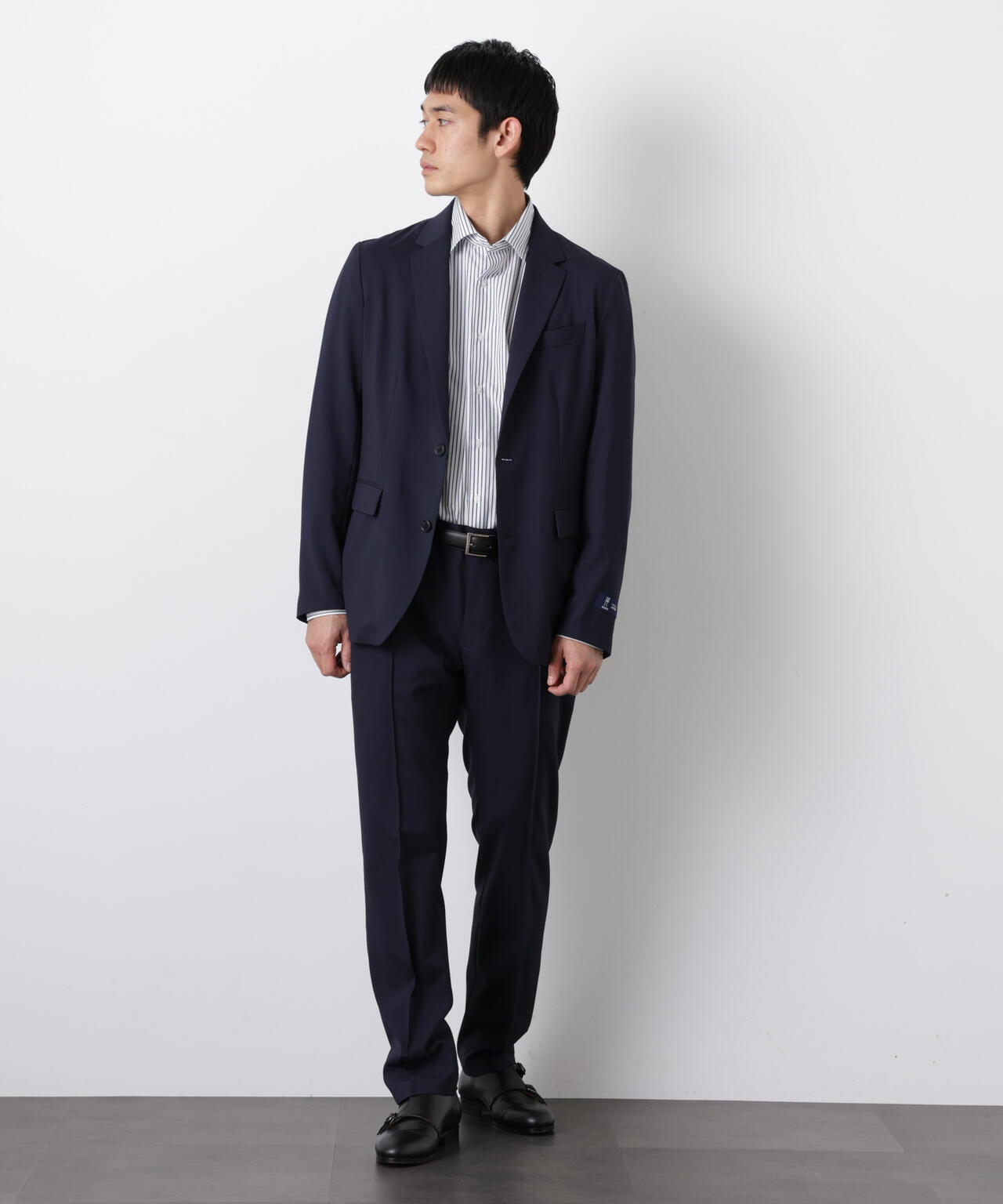 ｢DamerinoSelect｣JAPANfabricウールストレッチパンツ（セットアップ可） 6686129201