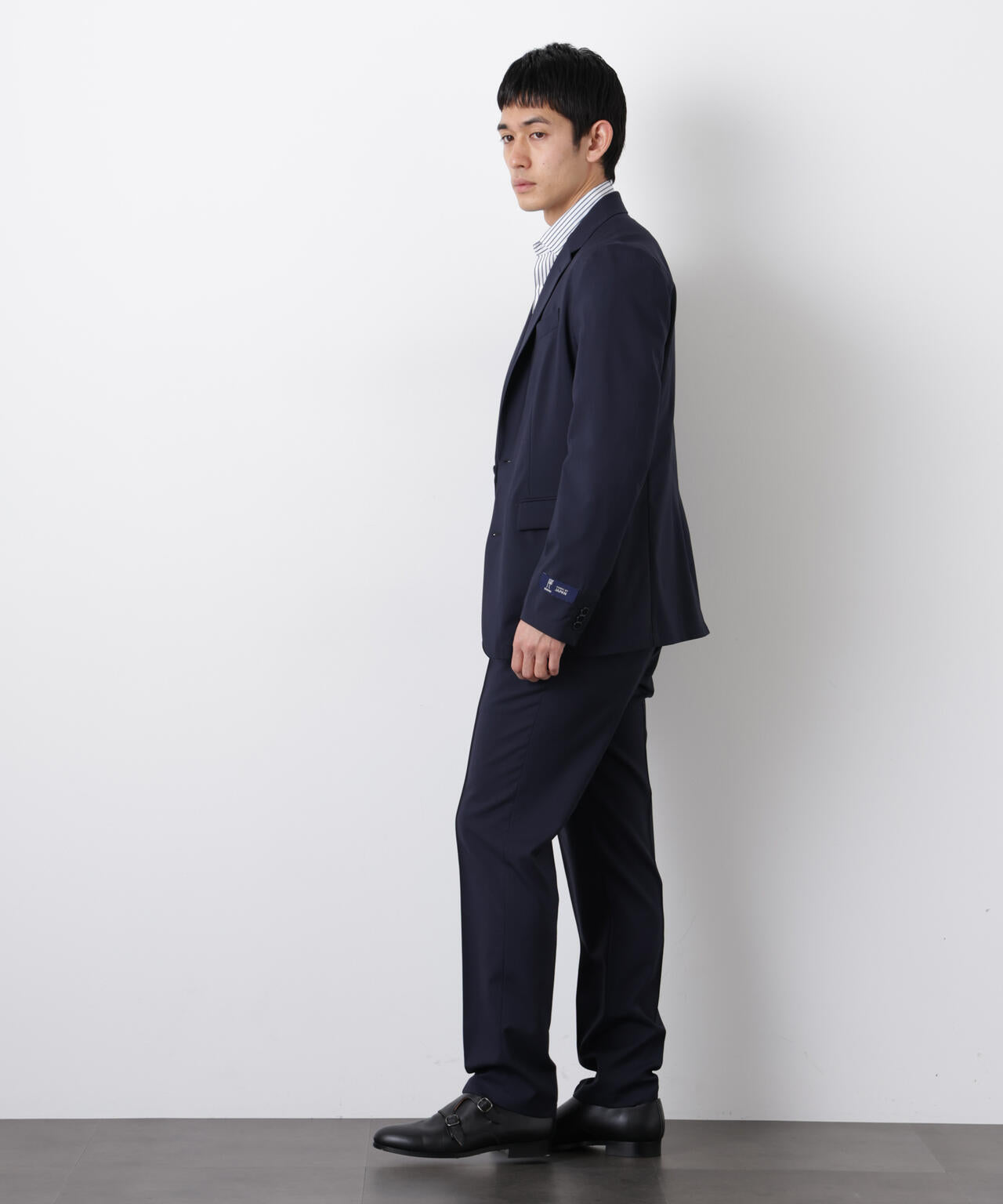 ｢DamerinoSelect｣JAPANfabricウールストレッチパンツ（セットアップ可） 6686129201