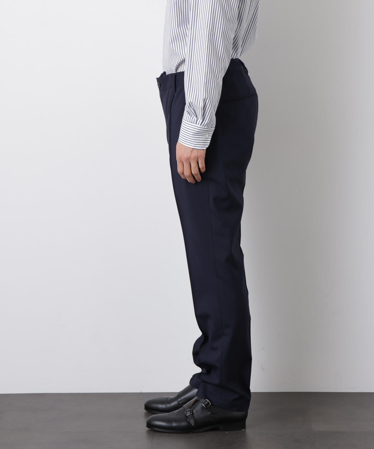 ｢DamerinoSelect｣JAPANfabricウールストレッチパンツ（セットアップ可） 6686129201