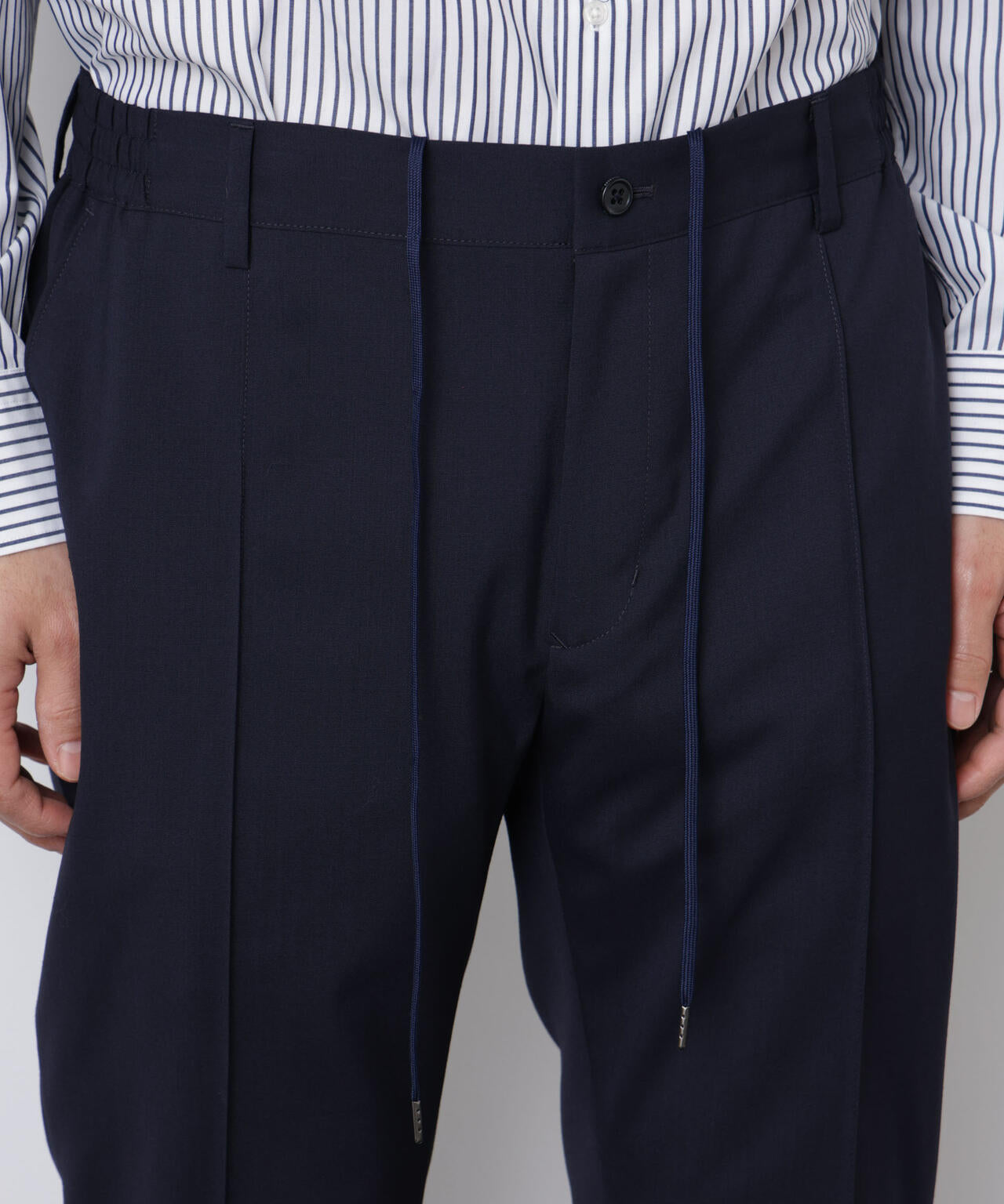 ｢DamerinoSelect｣JAPANfabricウールストレッチパンツ（セットアップ可） 6686129201