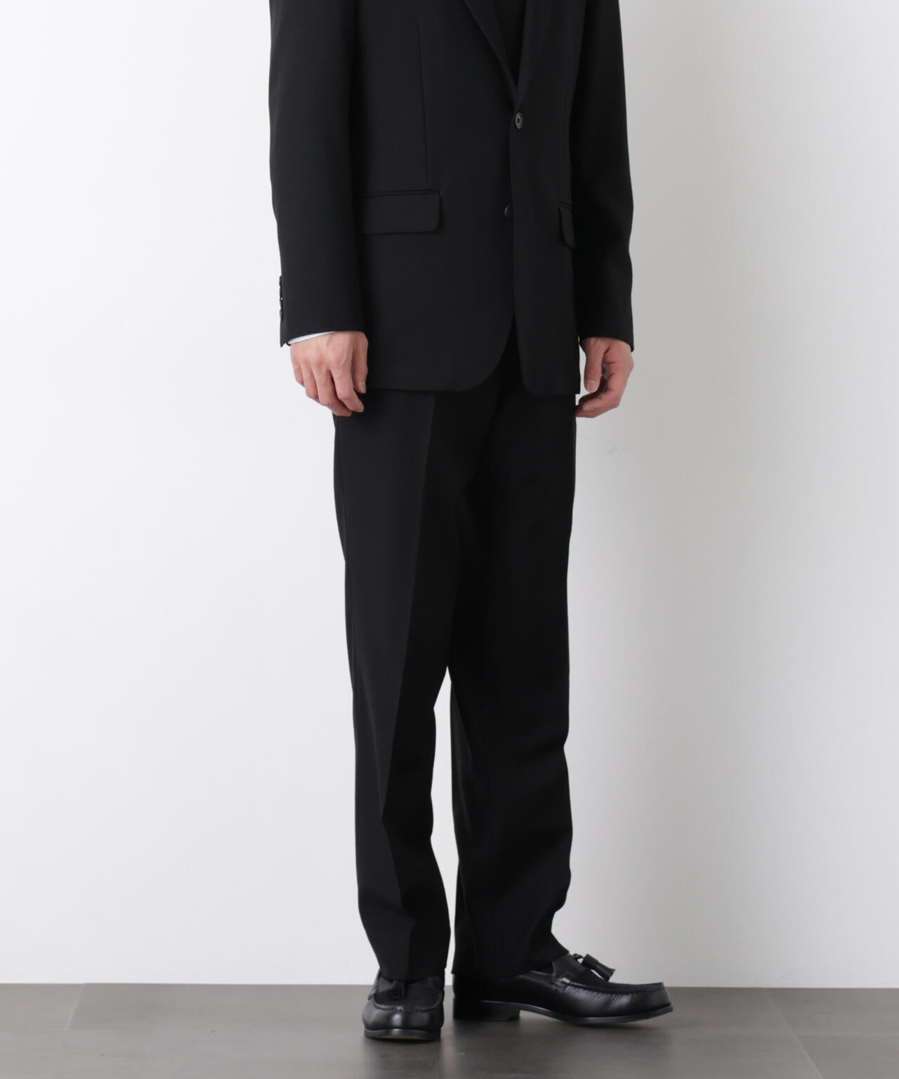 ｢Damerino Formal｣ ブラックフォーマルオールシーズンパンツ(セットアップ可) 6686129205