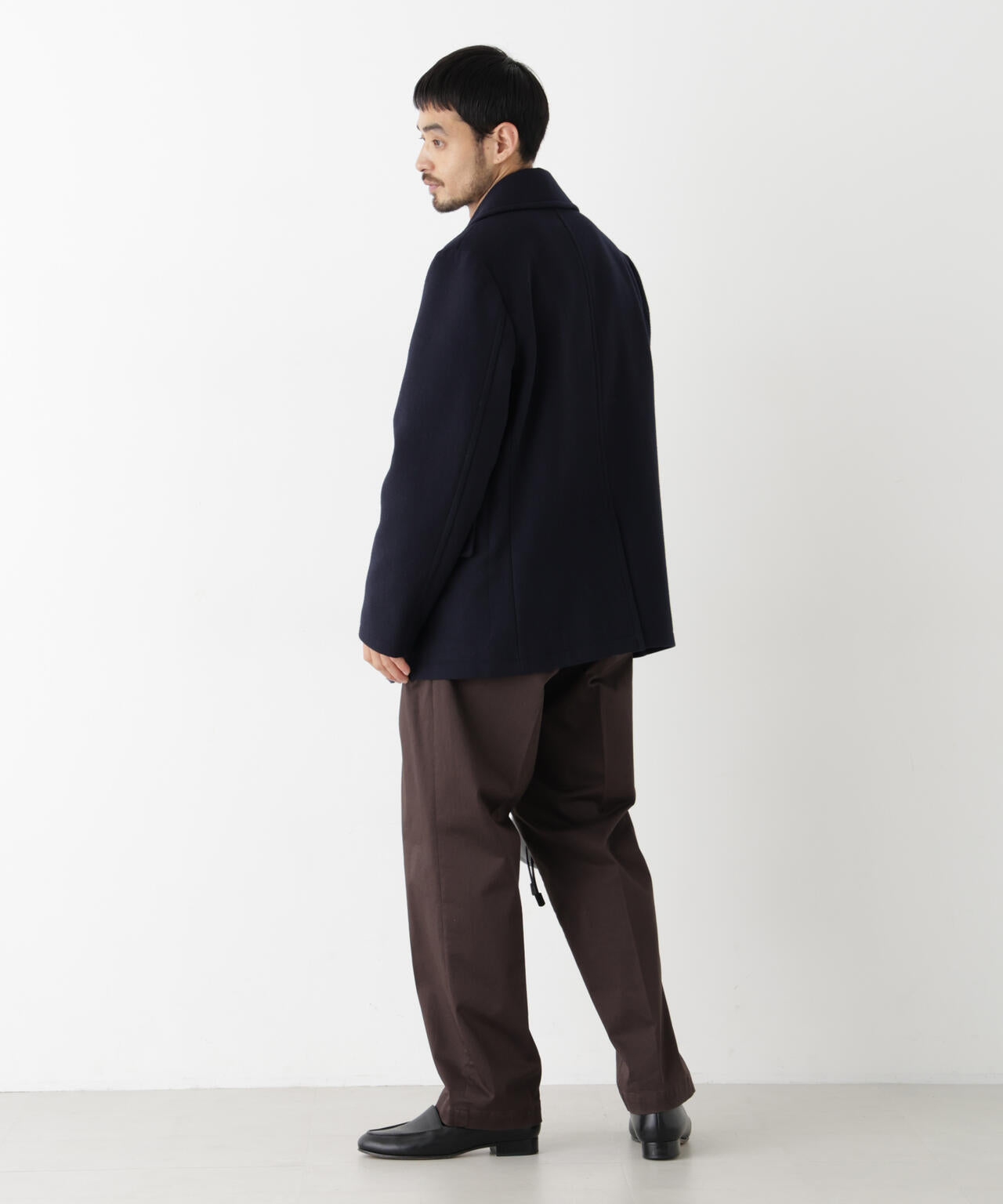 「NEW ON COAT」ウール/NショートPコート 6686211206