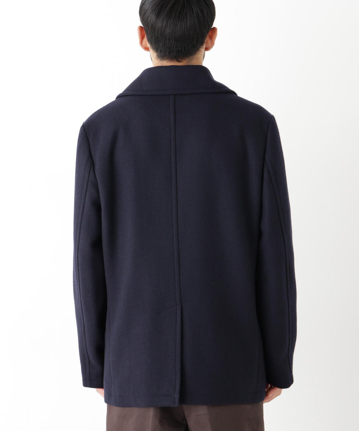 「NEW ON COAT」ウール/NショートPコート 6686211206