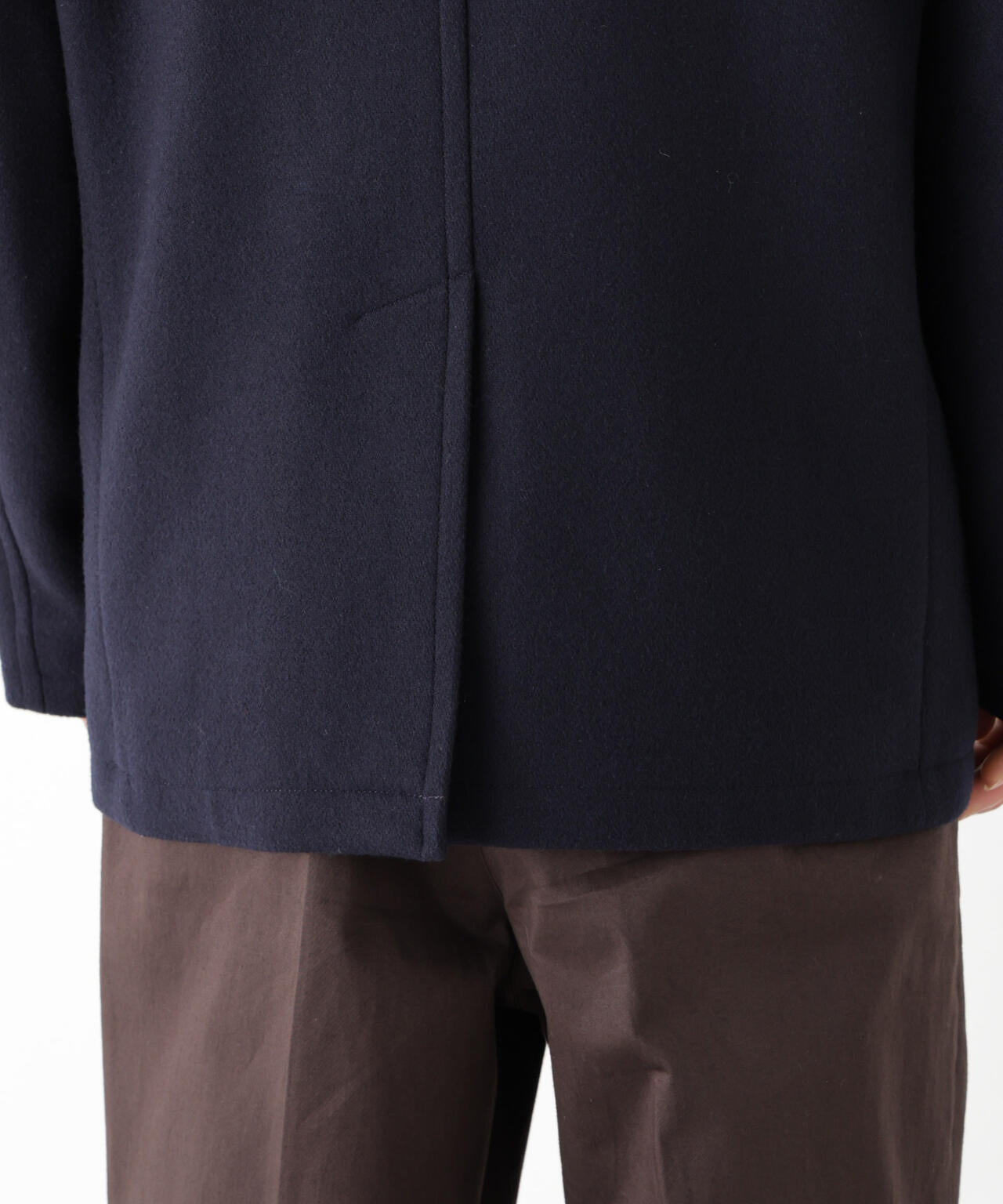 「NEW ON COAT」ウール/NショートPコート 6686211206