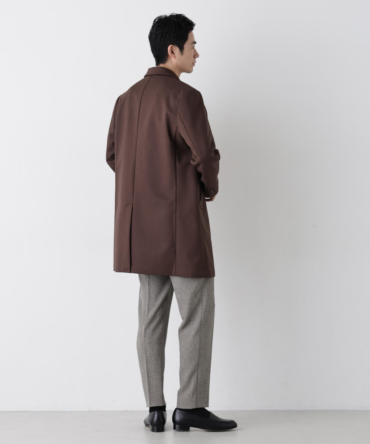 DOWN FABRIC チェスターフィールドコート 6686211207