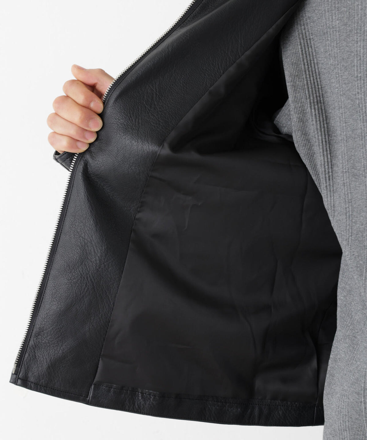 「SURPLUS」 フェイクレザーブルゾン 6686212208