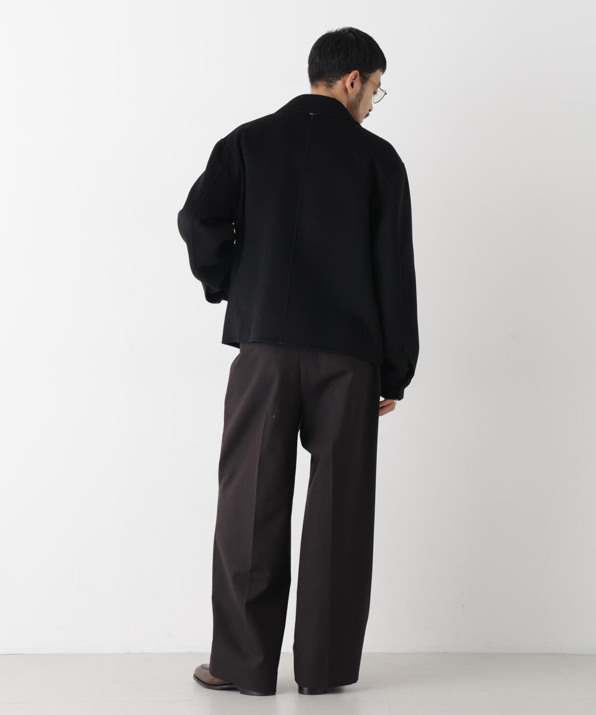 ｢ASSEMBLANC｣ カシミヤブレンドリバーZIPブルゾン 6686212214