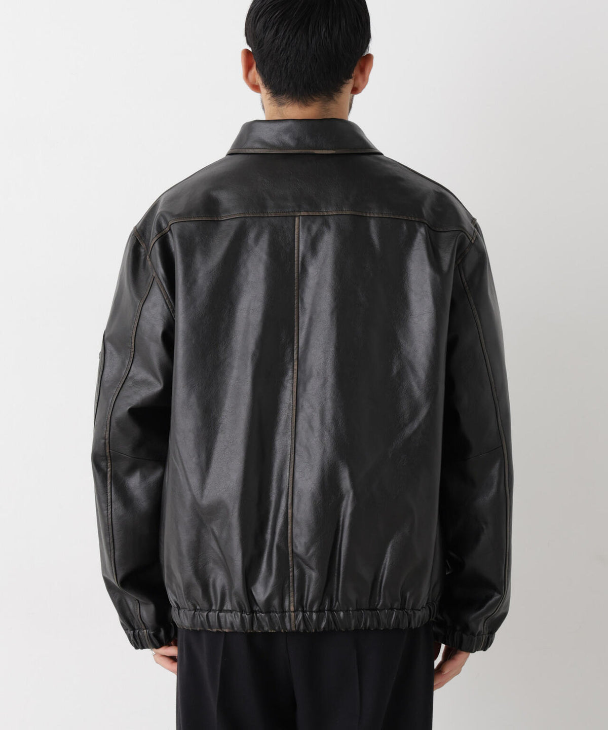 「SURPLUS」フェイクレザーフライトジャケット 6686212218