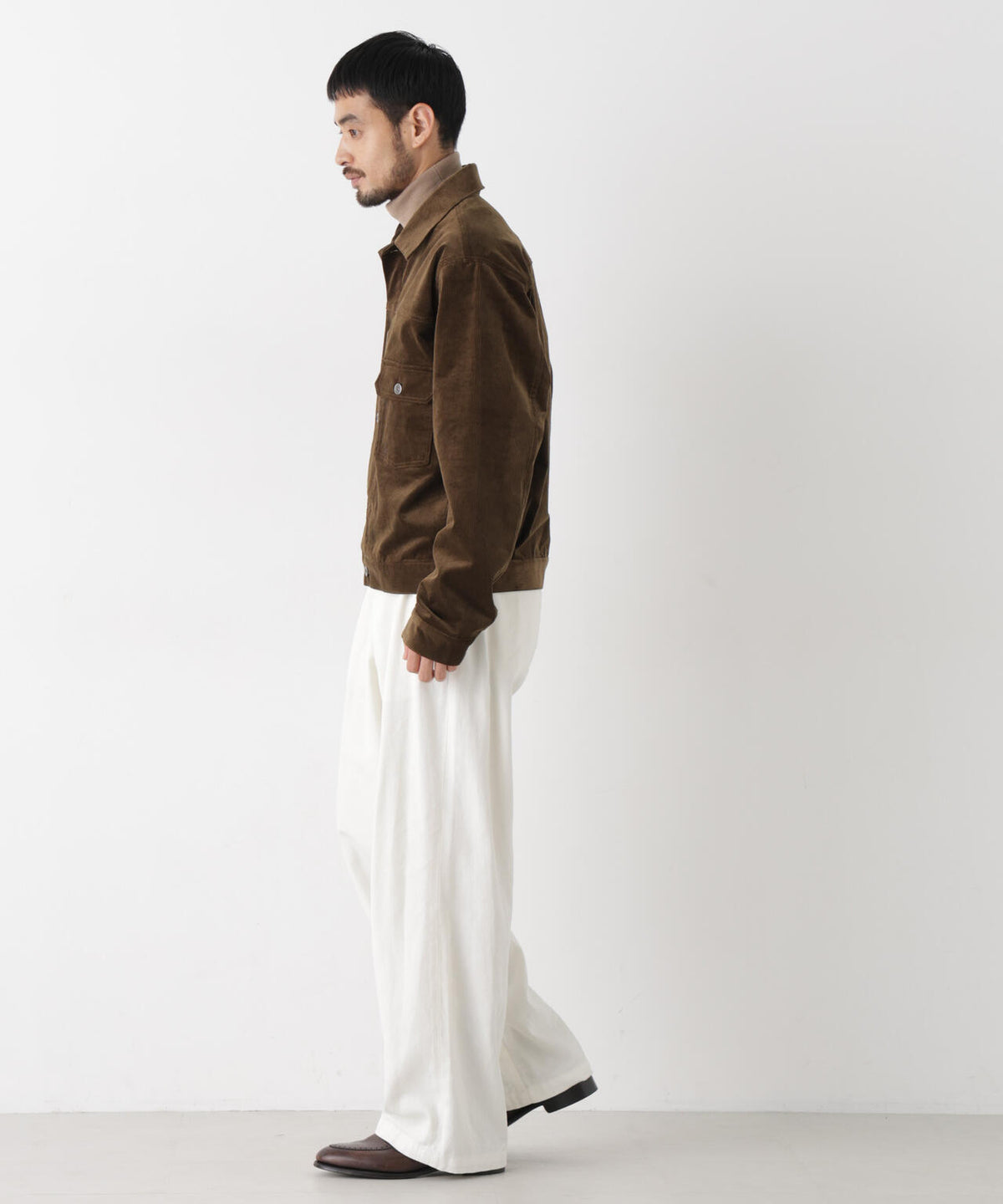STRETCH CORDUROY トラッカージャケット(セットアップ可) 6686212219
