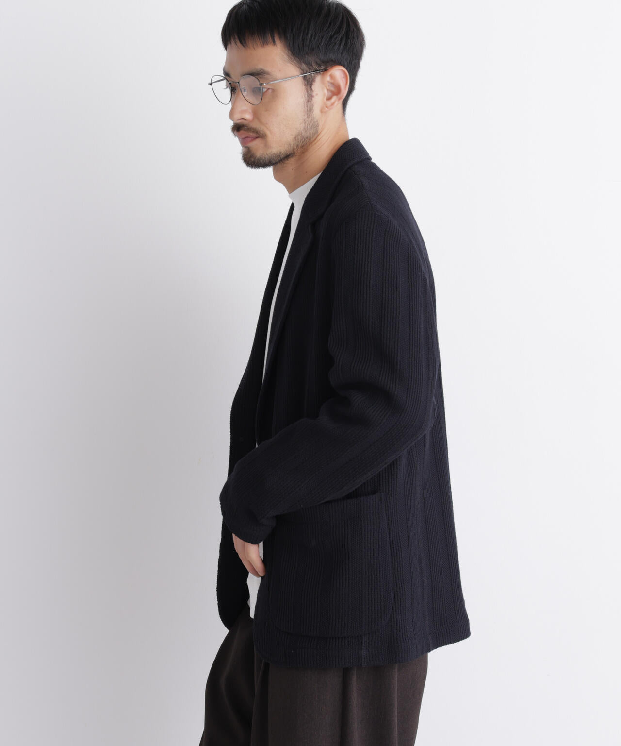 【大人気セットアップ】｢DamerinoJacket｣TEXBRID(R) リンクスストライプジャージージャケット 6686216202