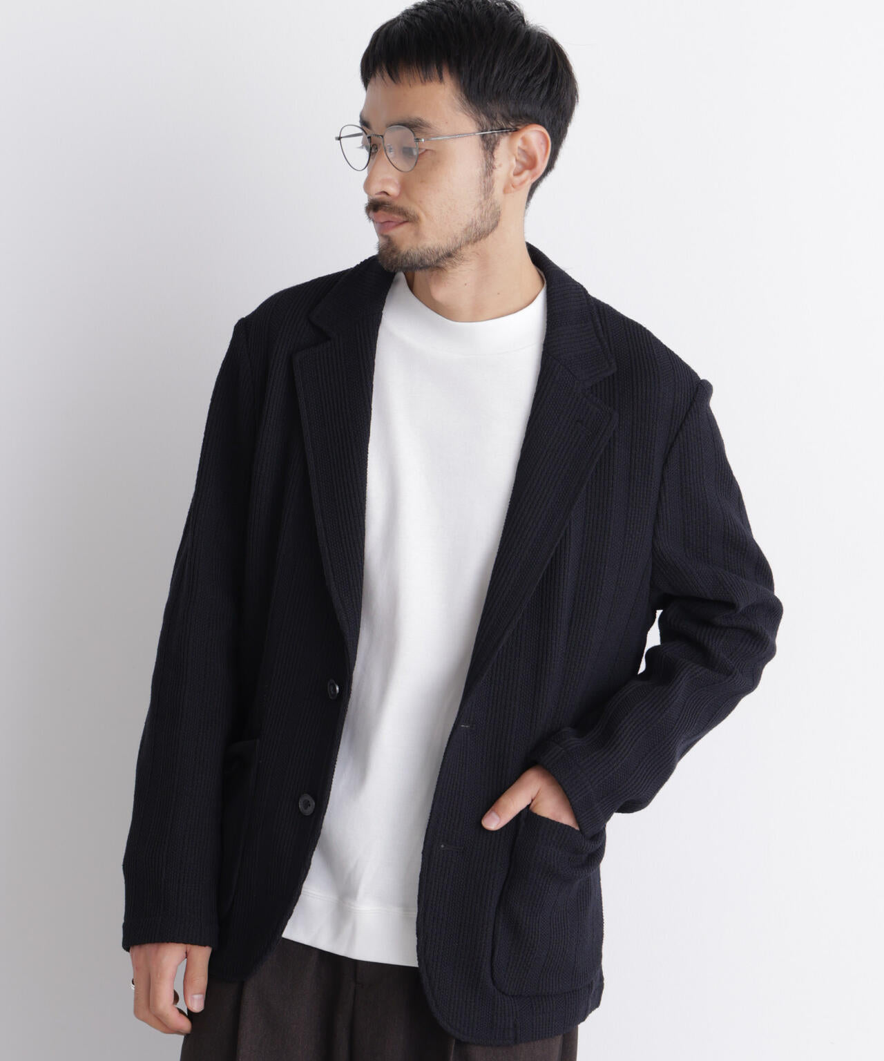 【大人気セットアップ】｢DamerinoJacket｣TEXBRID(R) リンクスストライプジャージージャケット 6686216202