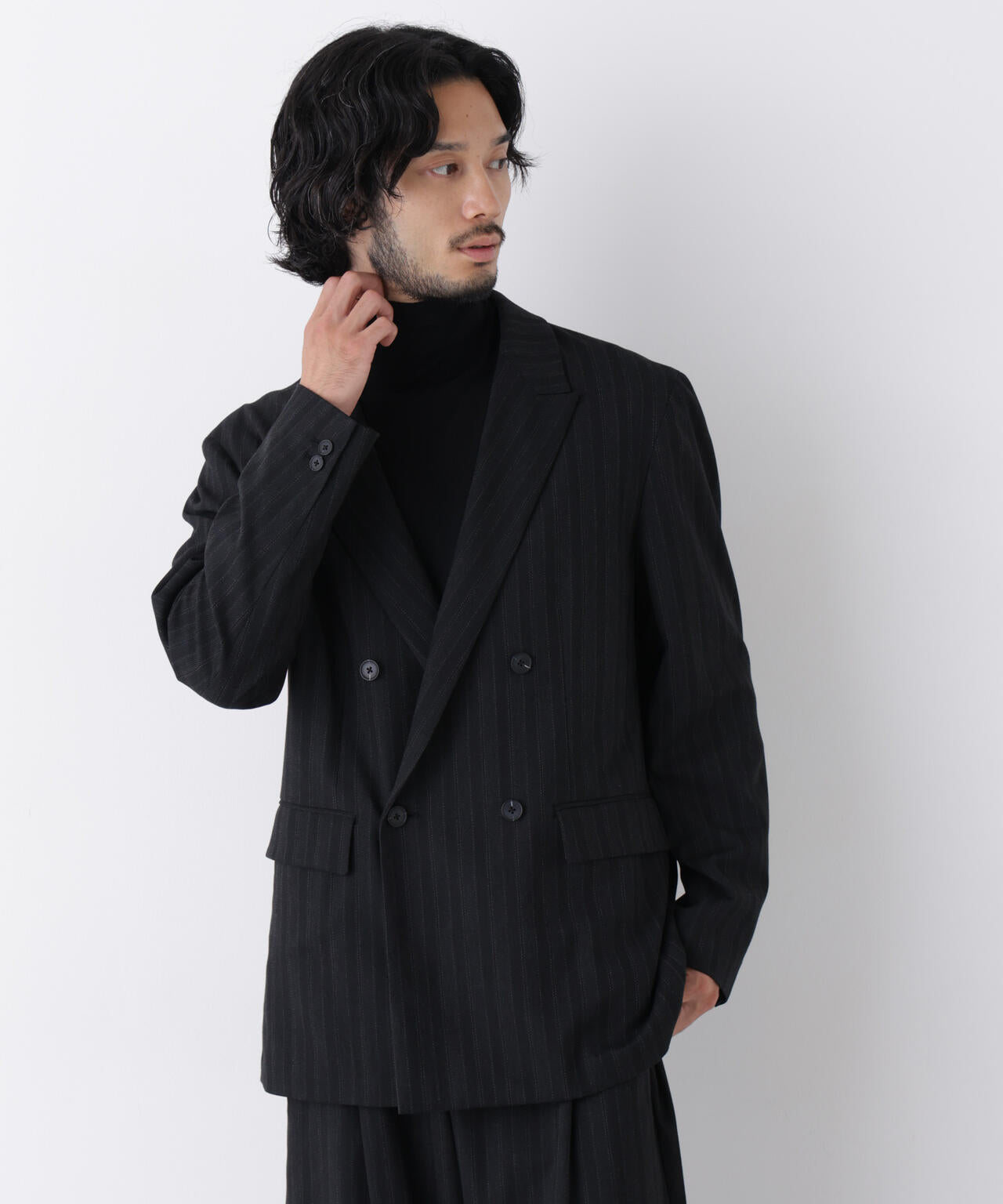 ｢DELEGANT｣ ダブルブレストジャケット（セットアップ可） 6686216204