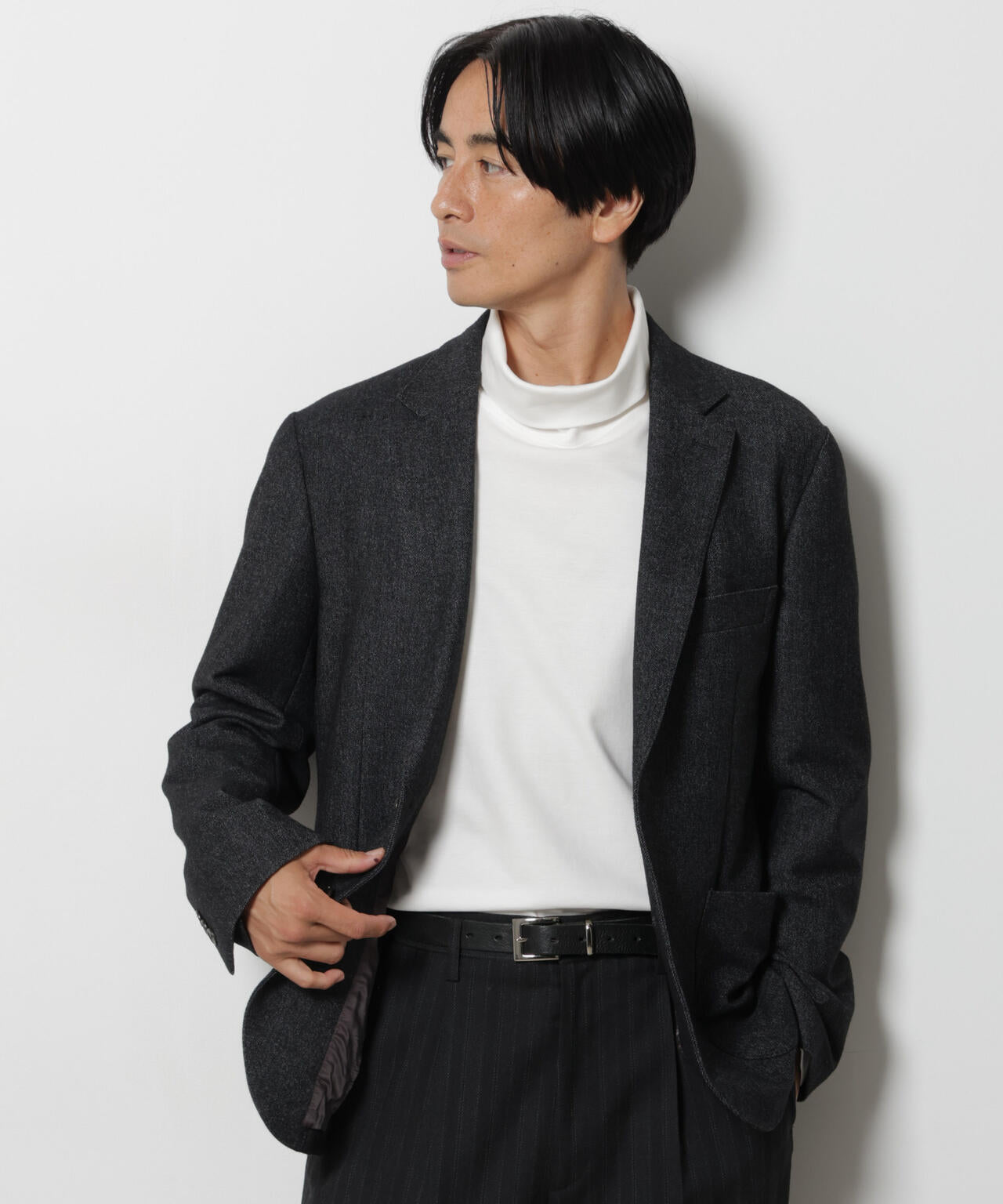 ｢DamerinoJacket｣ カシミヤミックスウォッシャブルツイードジャケット 6686216205
