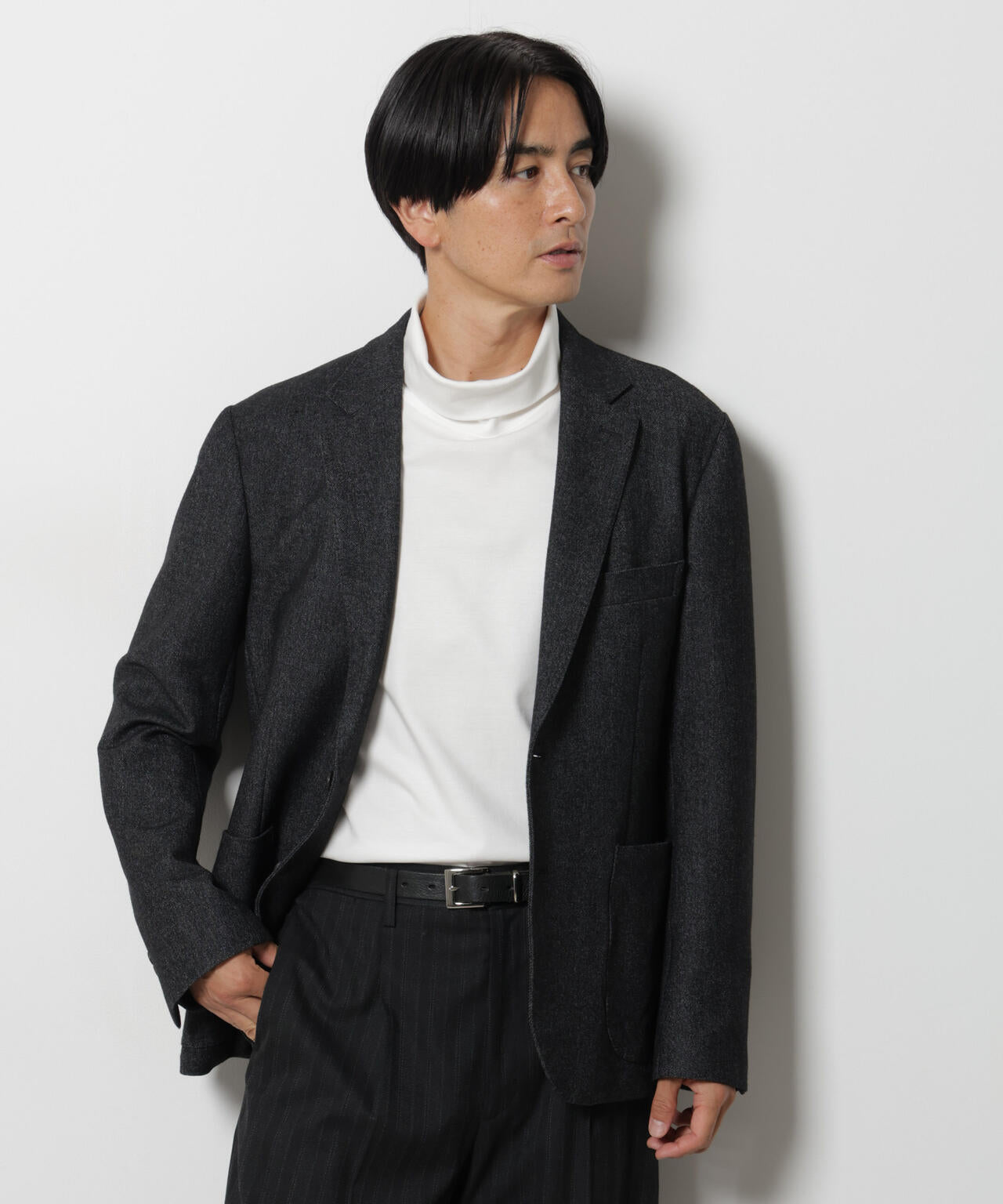 ｢DamerinoJacket｣ カシミヤミックスウォッシャブルツイードジャケット 6686216205