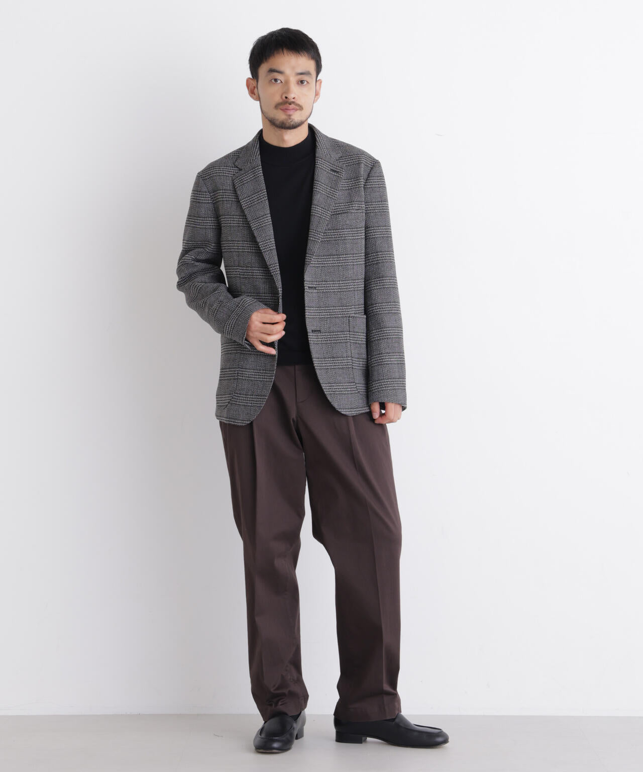 「DamerinoJacket」LANATEC(R) グレンチェックツイードジャケット 6686216206