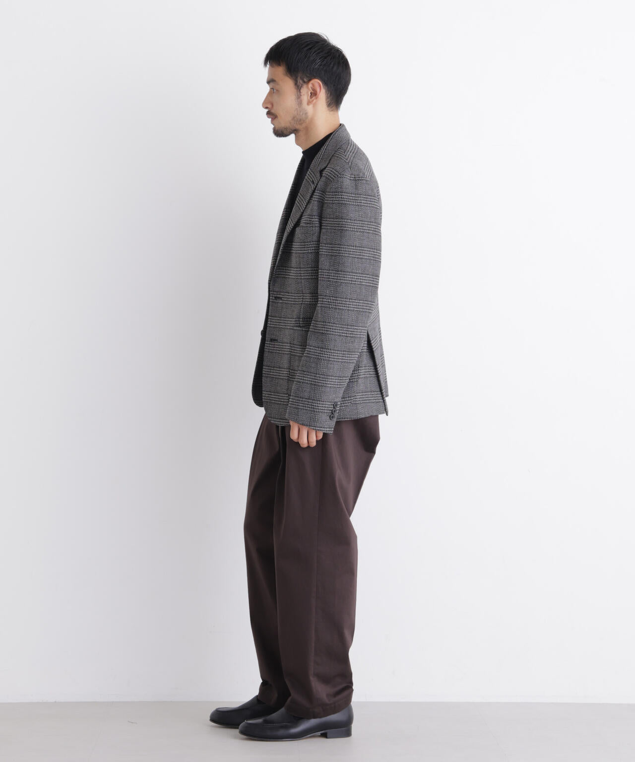 「DamerinoJacket」LANATEC(R) グレンチェックツイードジャケット 6686216206