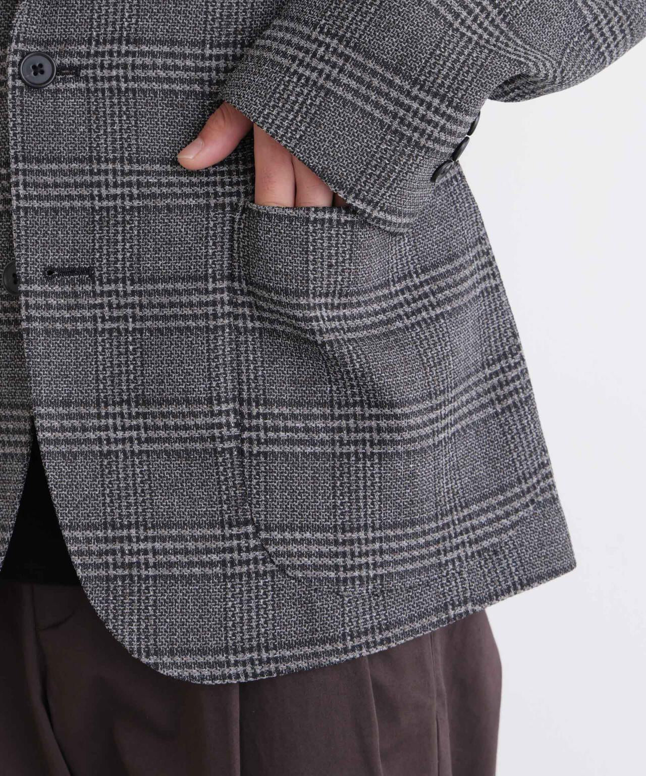 「DamerinoJacket」LANATEC(R) グレンチェックツイードジャケット 6686216206
