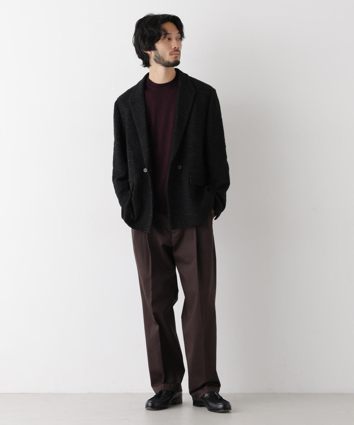 「Damerino Jacket」ネップツィードジャージー 6686216207