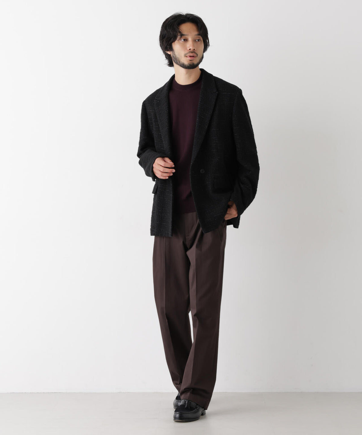 「Damerino Jacket」ネップツィードジャージー 6686216207