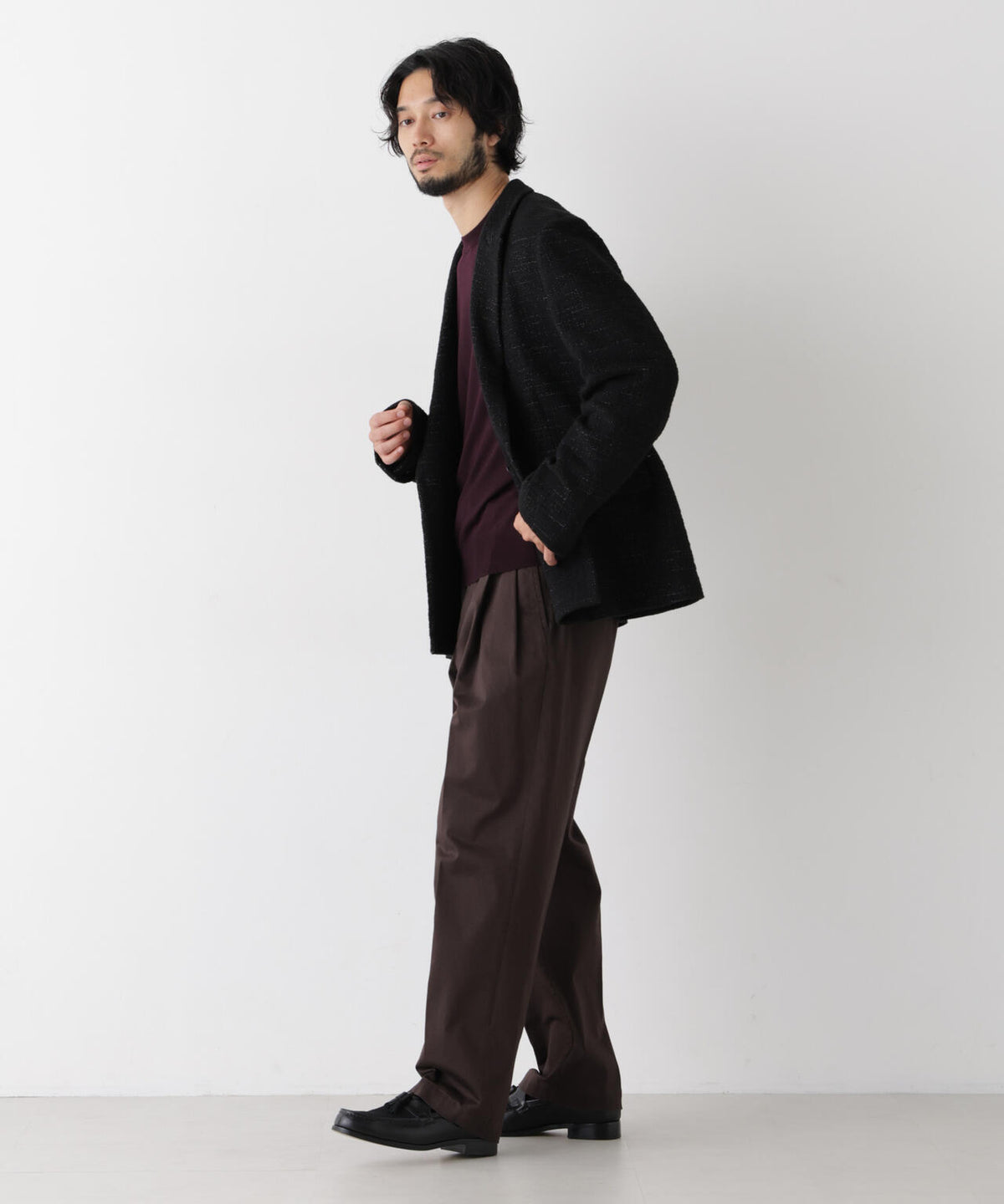 「Damerino Jacket」ネップツィードジャージー 6686216207