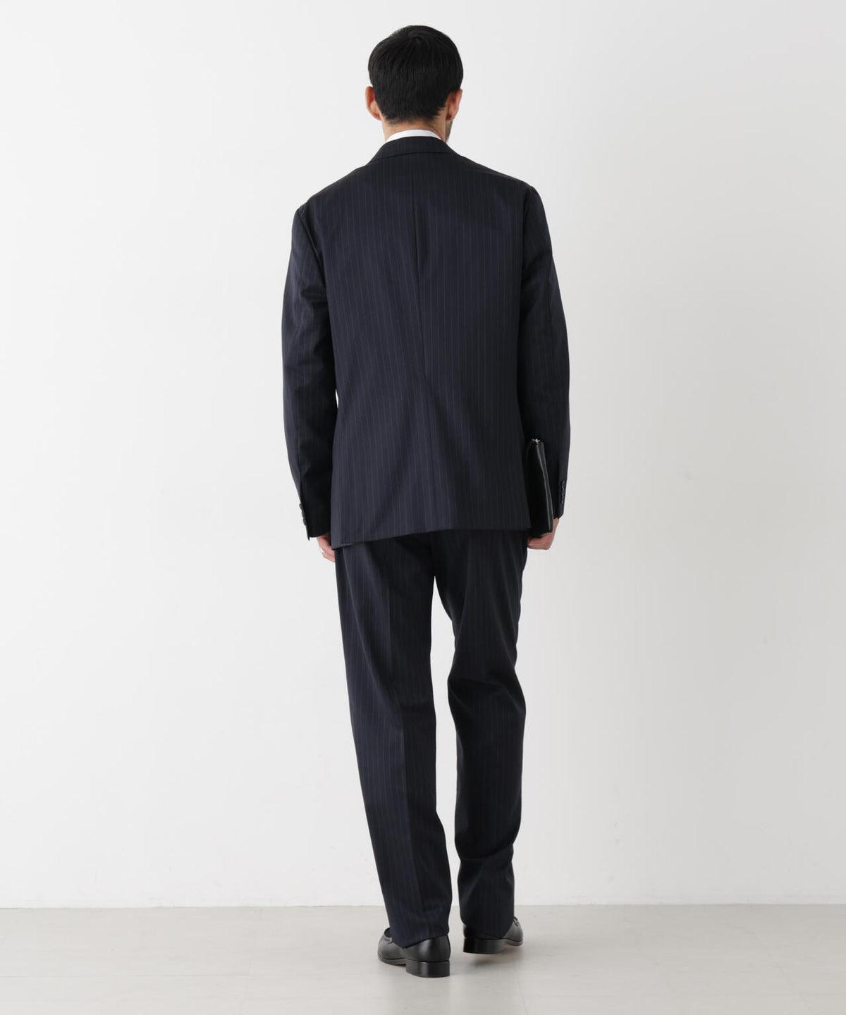 【形態安定】「DamerinoFormal」ウールPペンシルストライプJK/WASHABLE(セットアップ可) 6686217201