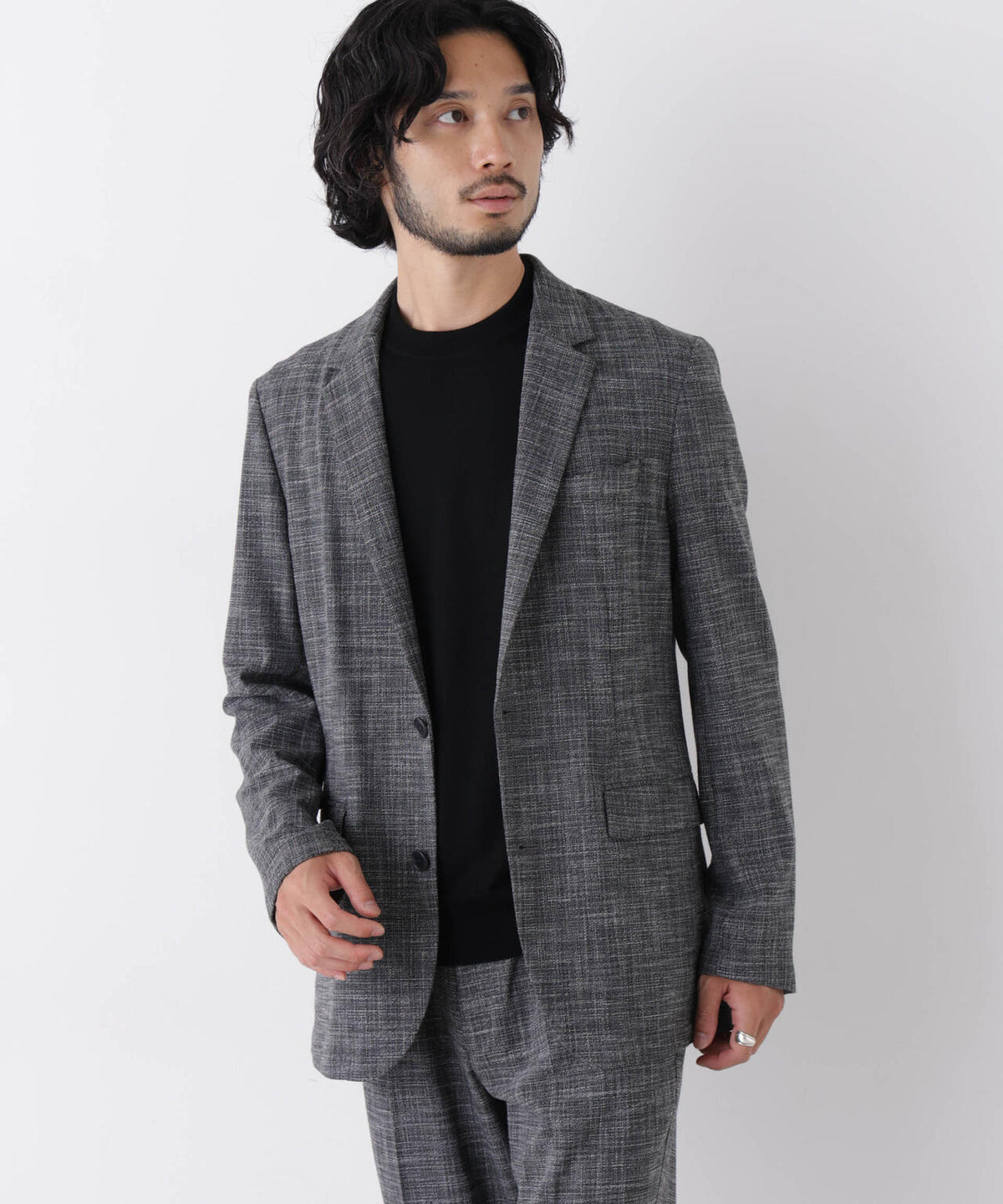 【大人気セットアップ】｢Damerino｣ T/Rスラブストレッチセットアップ/WASHABLE 6686218202