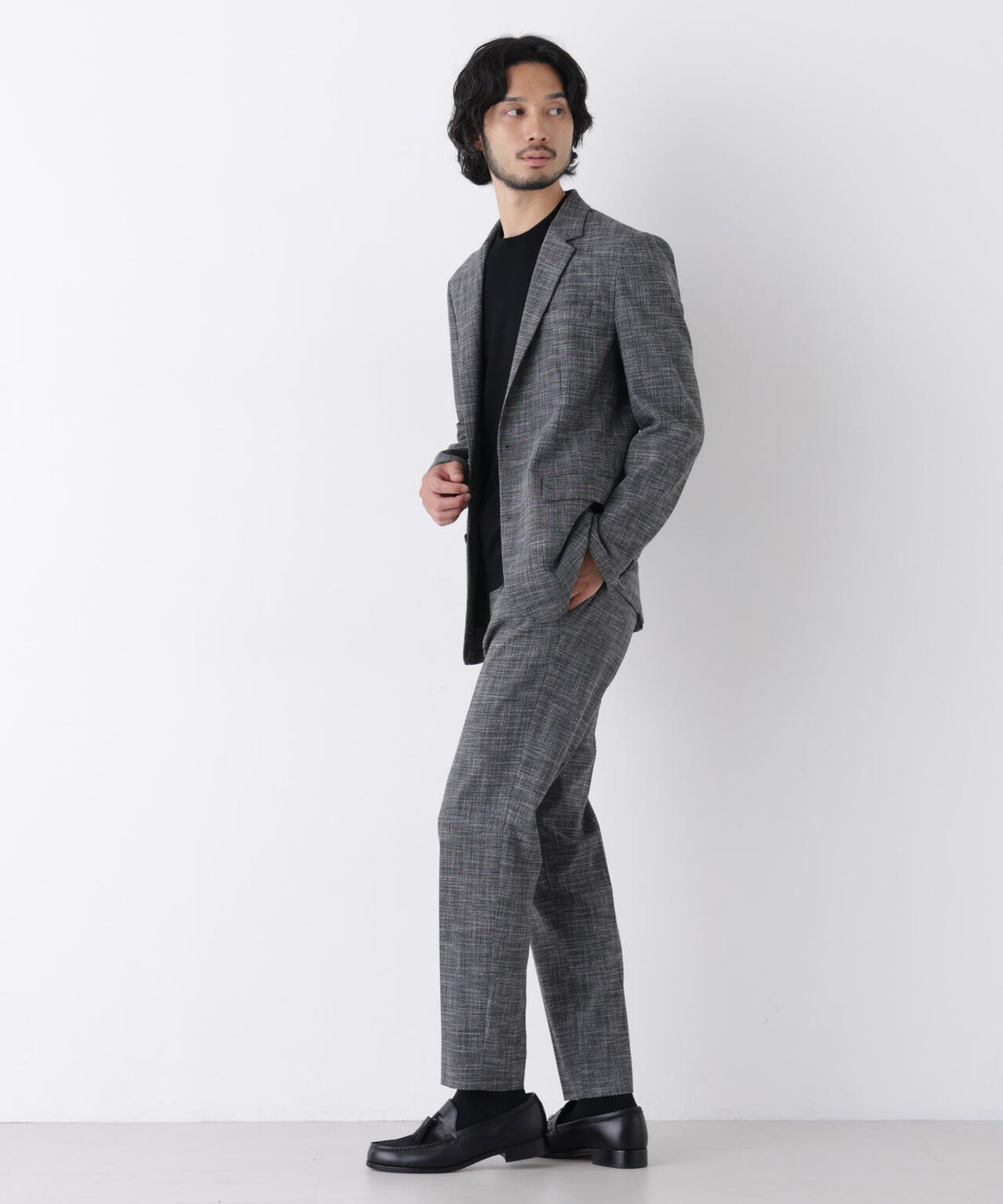 【大人気セットアップ】｢Damerino｣ T/Rスラブストレッチセットアップ/WASHABLE 6686218202