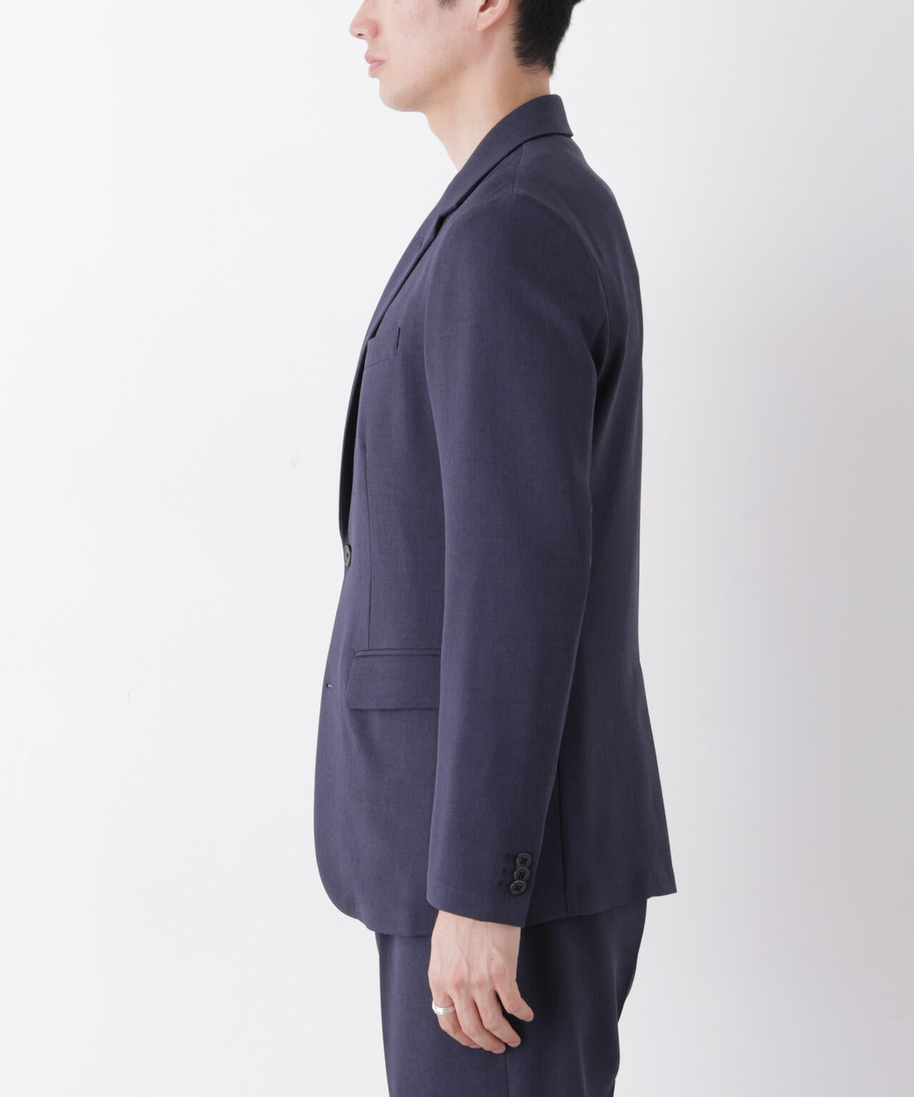 【大人気セットアップ】「Damerino」メランジエアシャークストレッチセットアップ/WASHABLE 6686218204