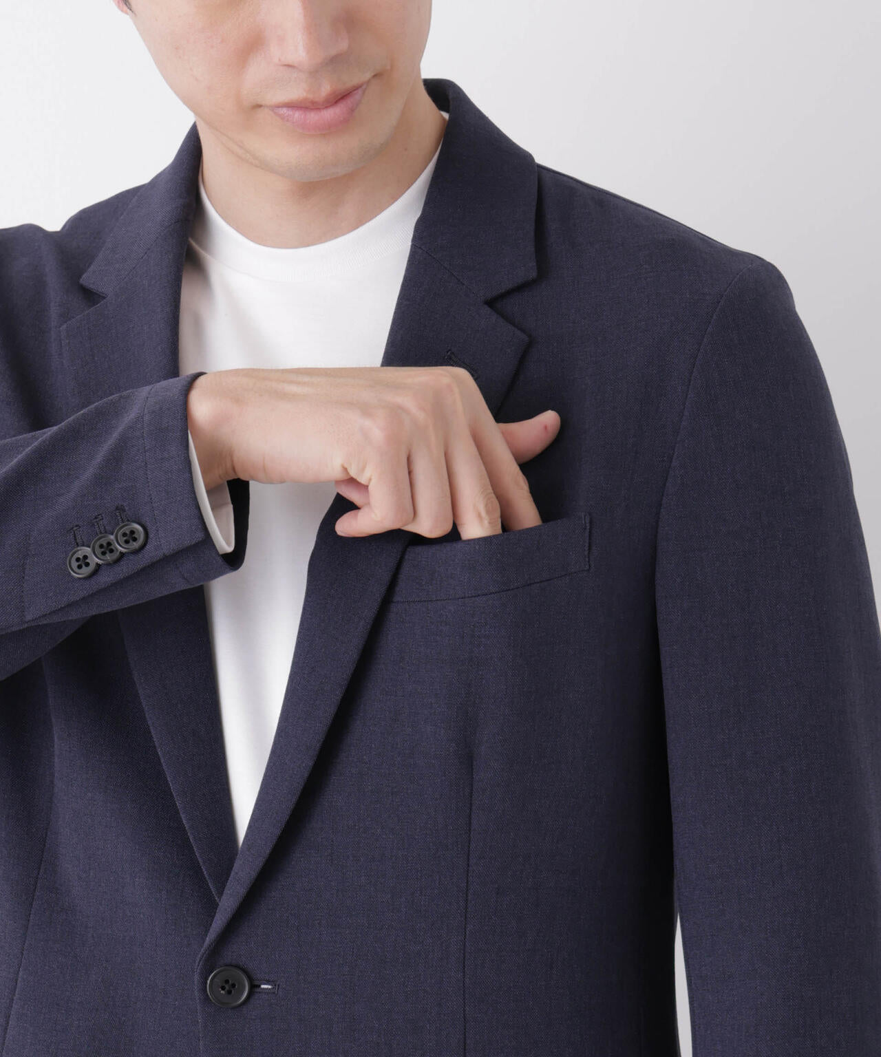 【大人気セットアップ】「Damerino」メランジエアシャークストレッチセットアップ/WASHABLE 6686218204