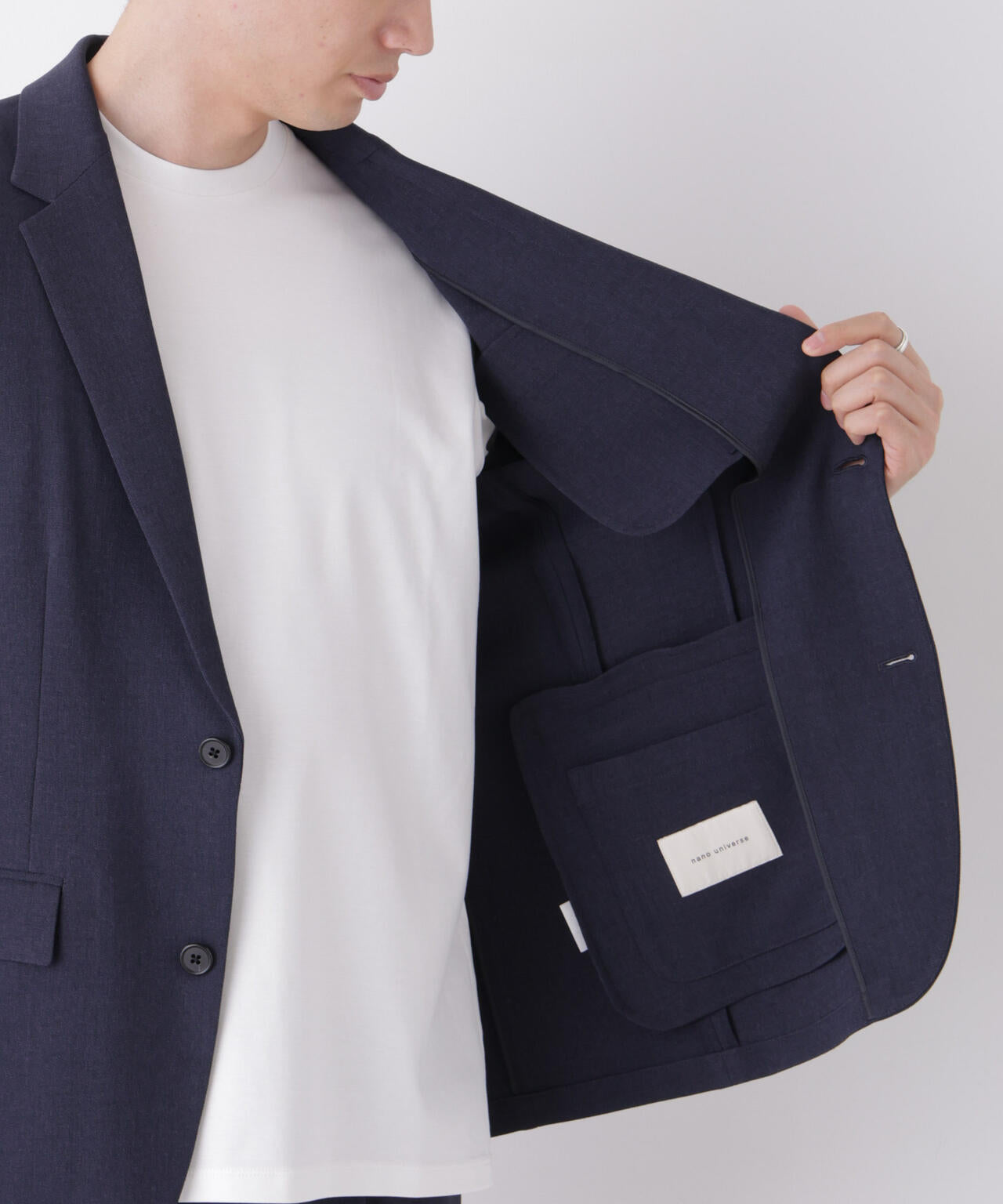 【大人気セットアップ】「Damerino」メランジエアシャークストレッチセットアップ/WASHABLE 6686218204