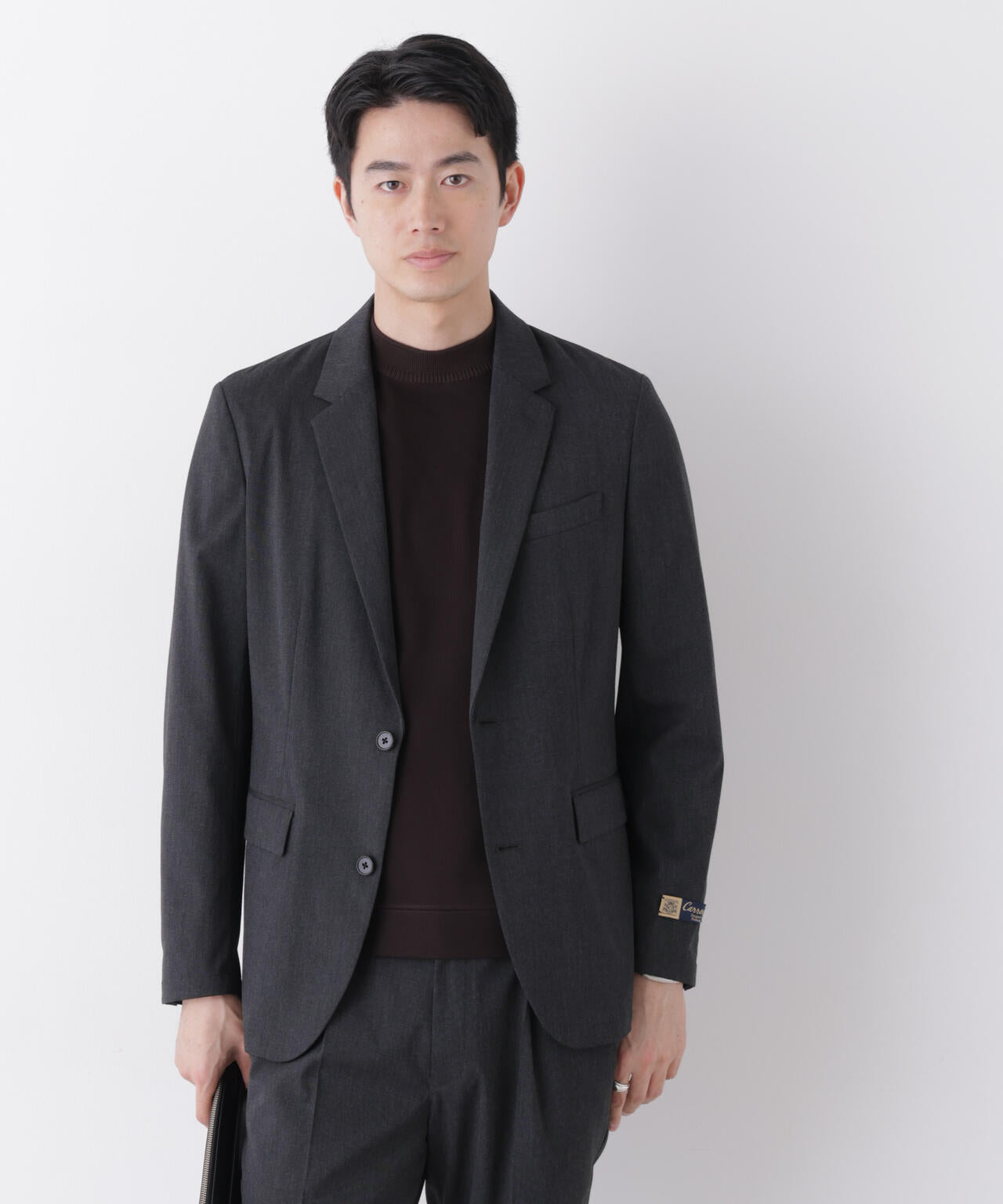 【大人気セットアップ】「Damerino」CARREMAN T/R ピンヘッドストレッチセットアップ/形態安定 6686218205