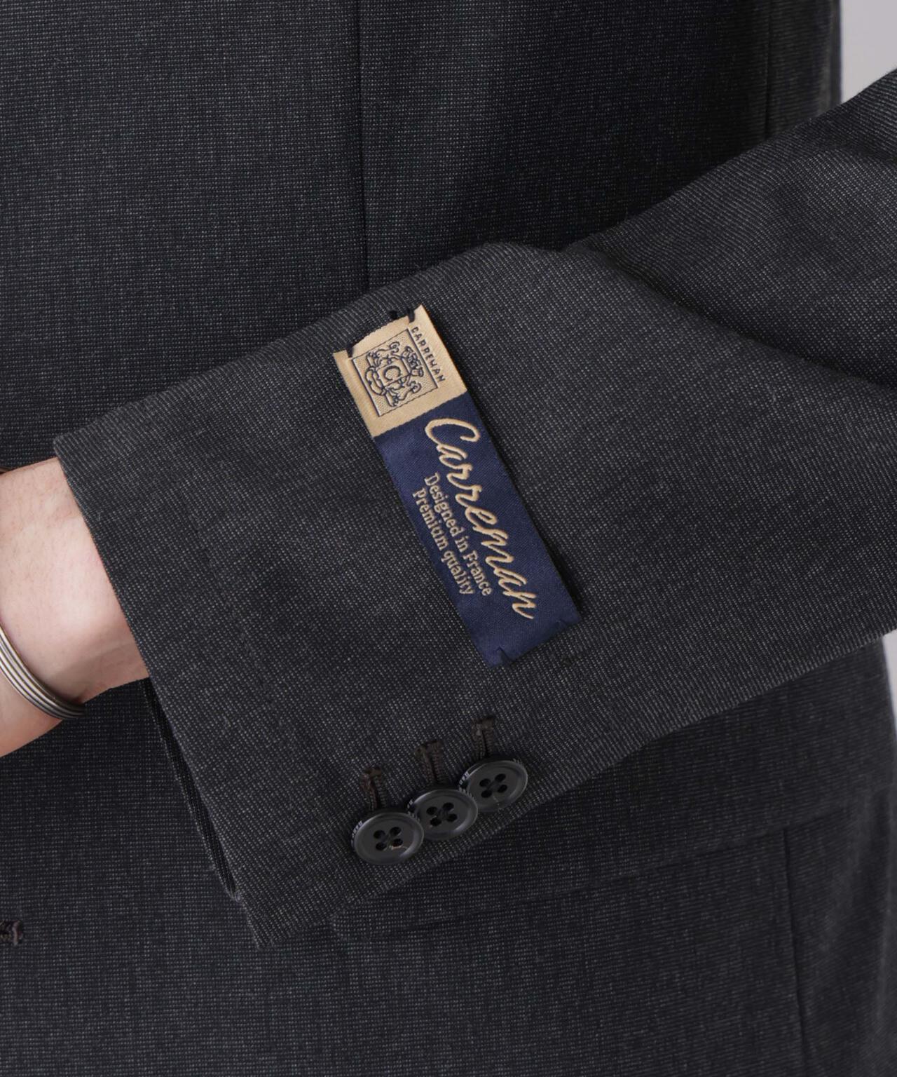 【大人気セットアップ】「Damerino」CARREMAN T/R ピンヘッドストレッチセットアップ/形態安定 6686218205