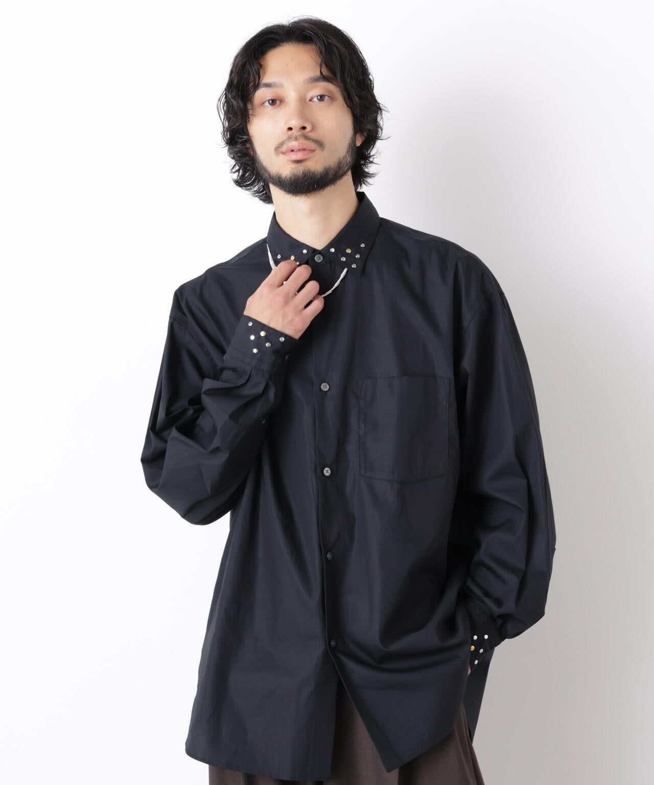 ｢ASSEMBLANC｣ スタッズシャツ 6686220202