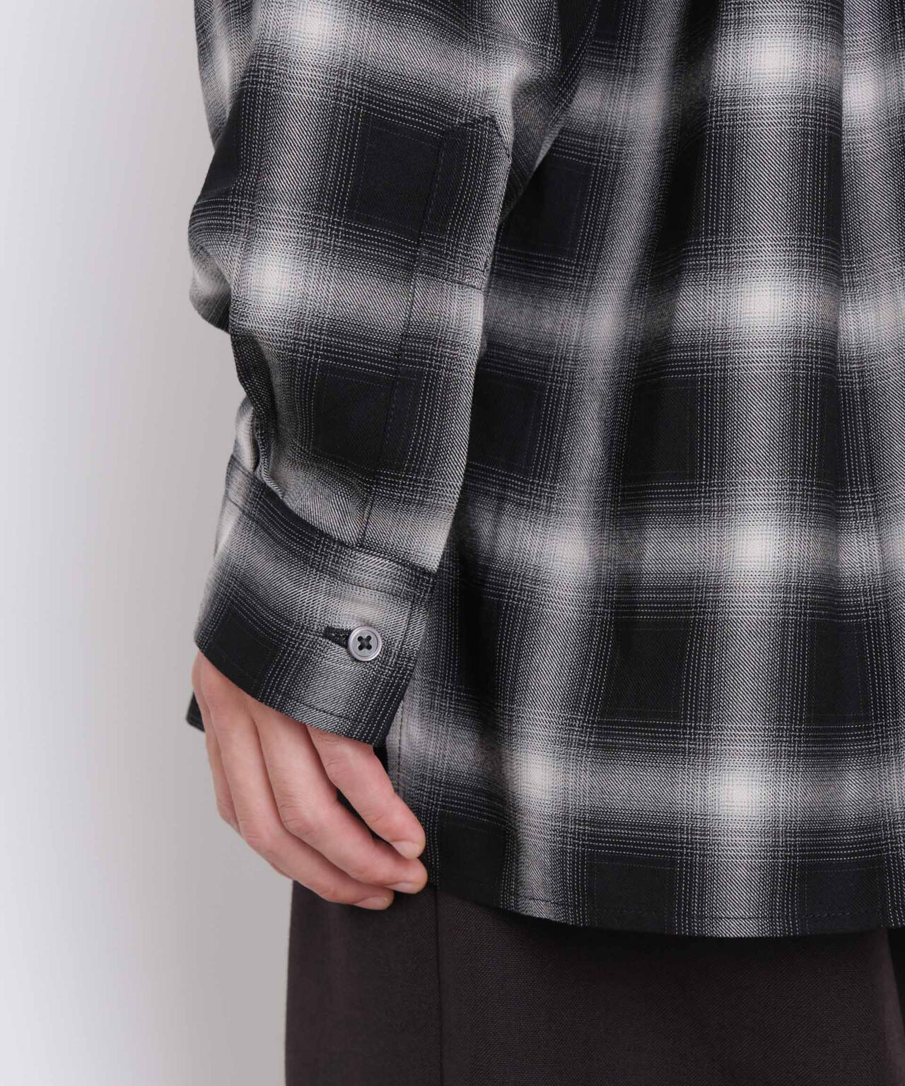 ｢ASSEMBLANC｣ レーヨンオンブレーシャツ(セットアップ可) 6686220203