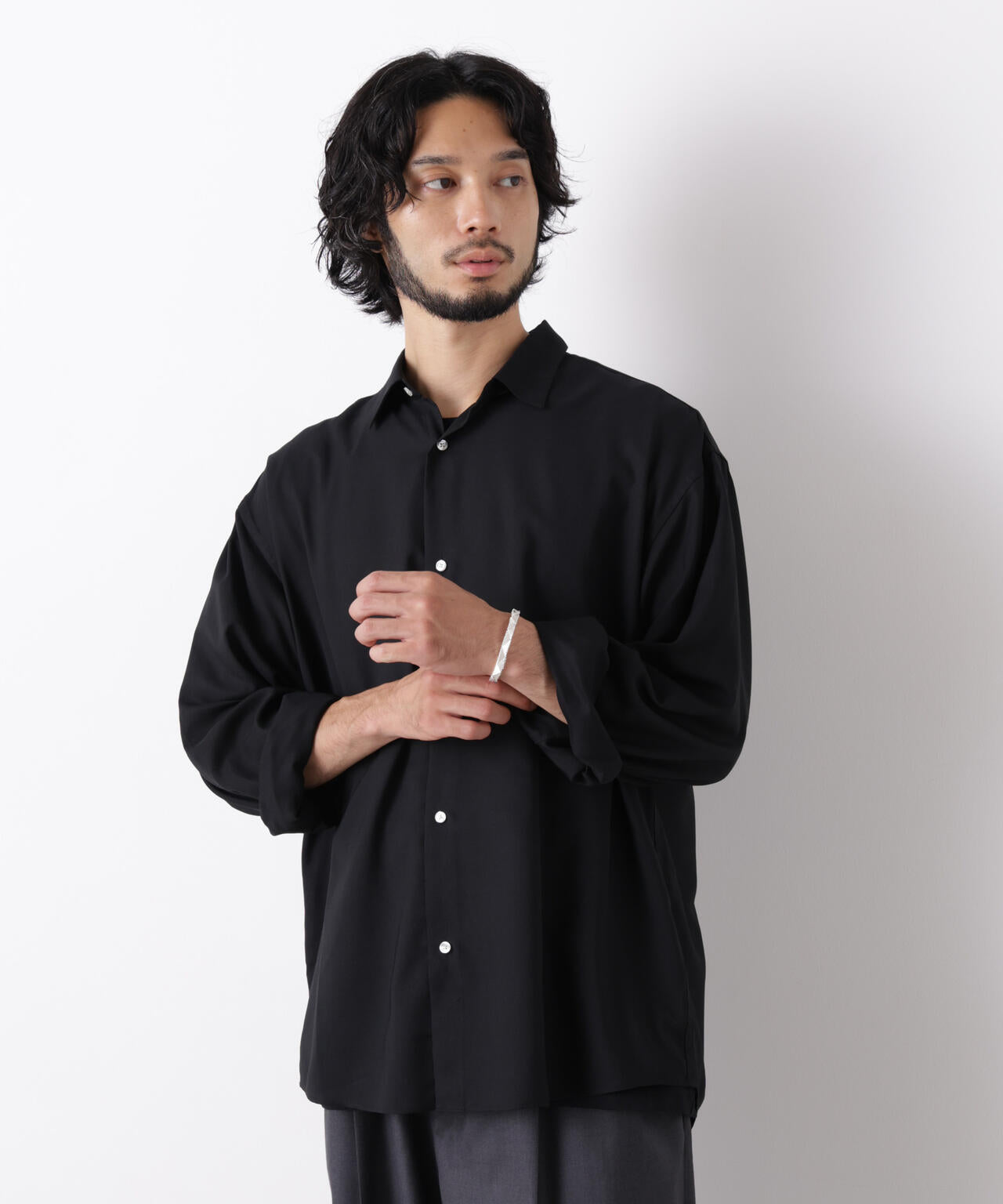 ｢OtoNANO｣LIM-BRESS ワイドシャツ 長袖 6686220207