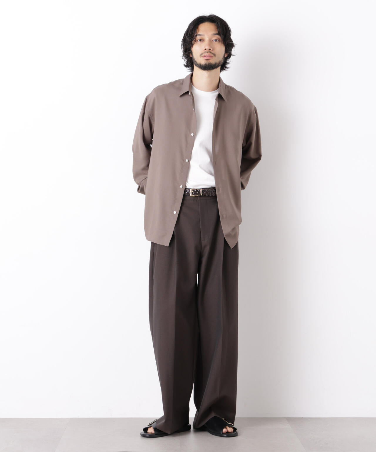 ｢OtoNANO｣LIM-BRESS ワイドシャツ 長袖 6686220207