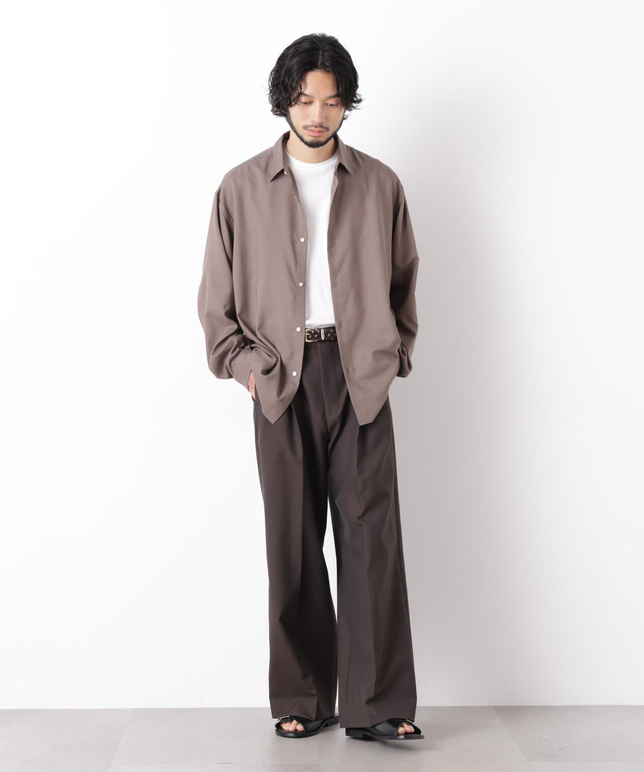 ｢OtoNANO｣LIM-BRESS ワイドシャツ 長袖 6686220207