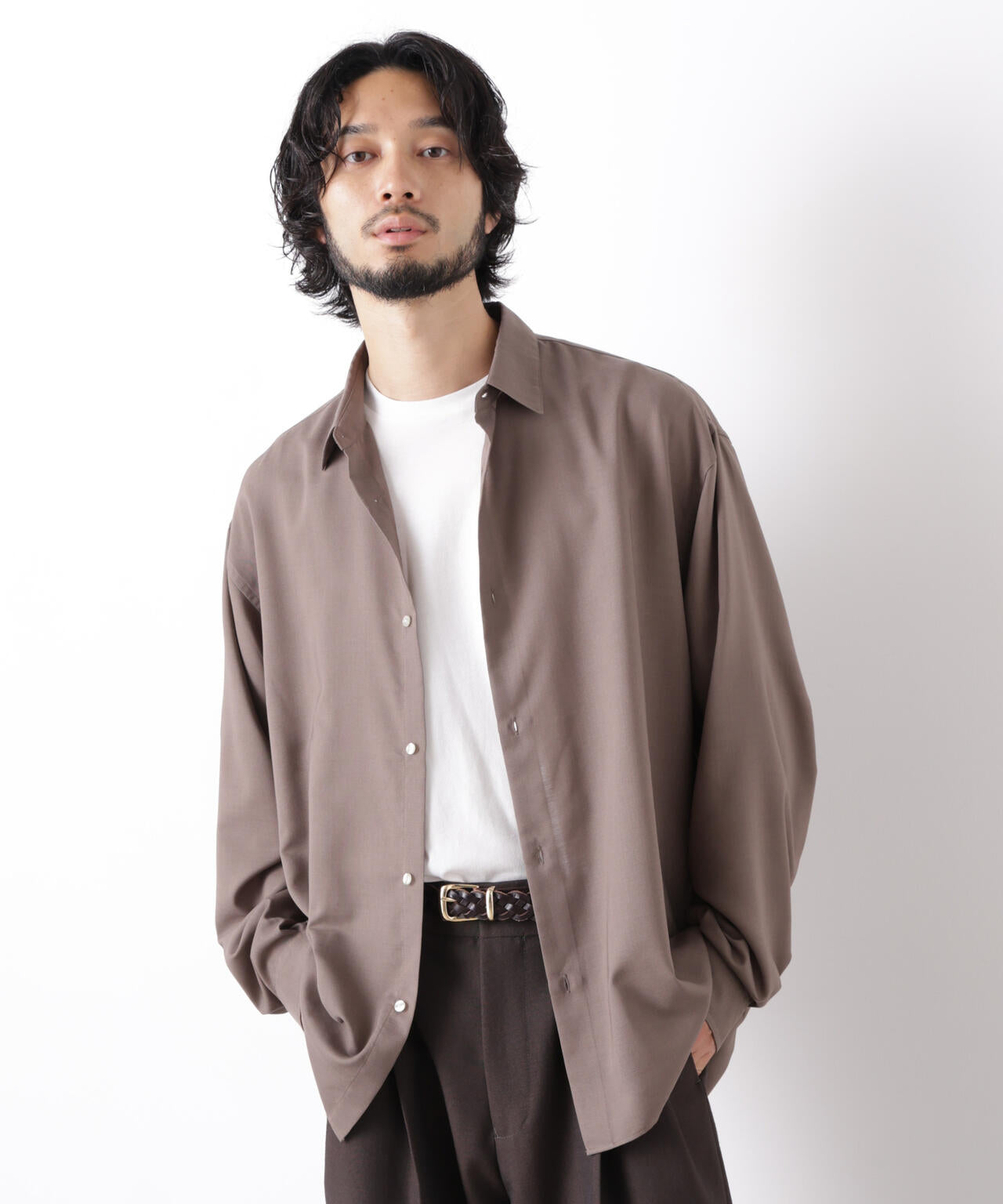 ｢OtoNANO｣LIM-BRESS ワイドシャツ 長袖 6686220207