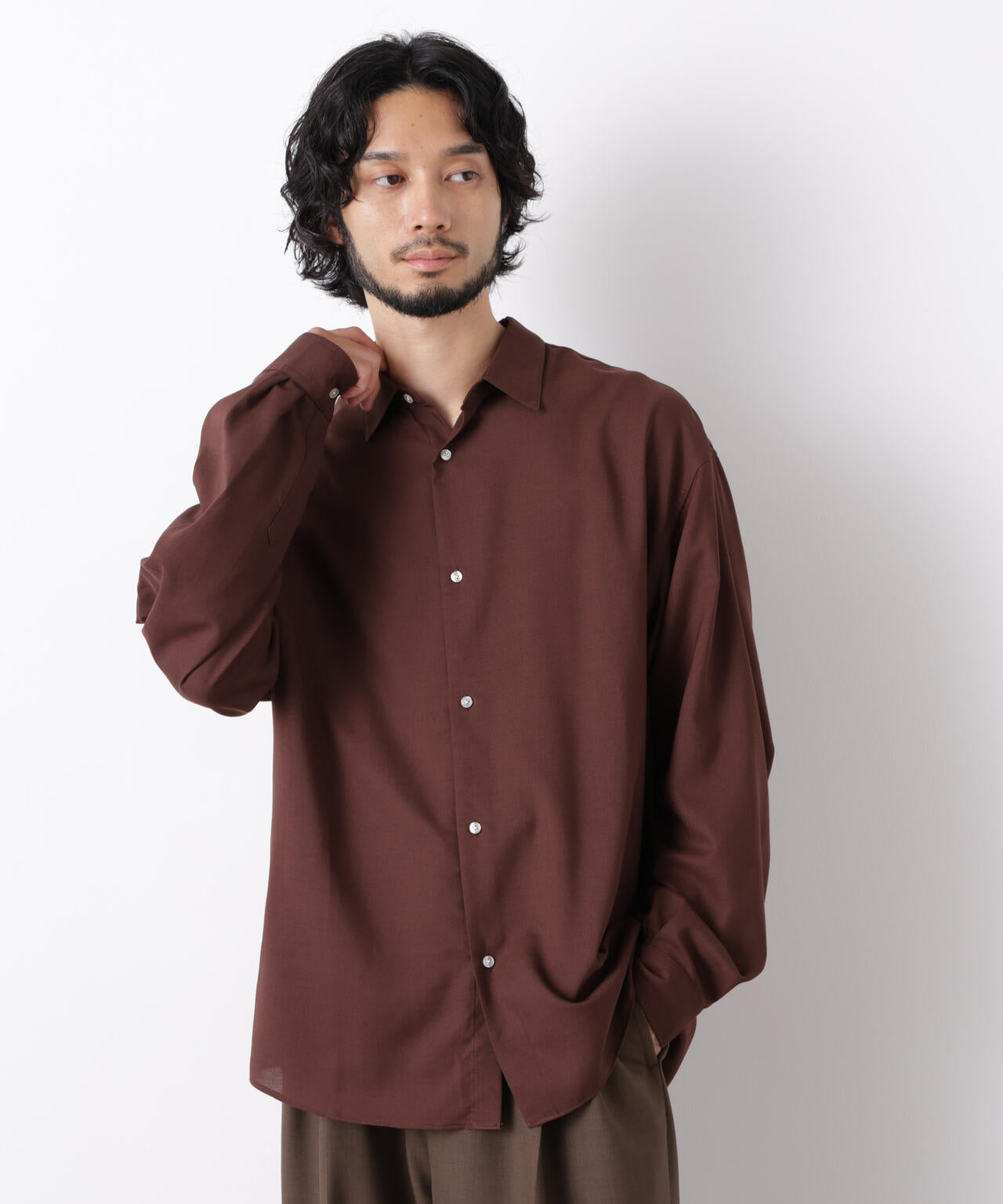 ｢OtoNANO｣LIM-BRESS ワイドシャツ 長袖 6686220207