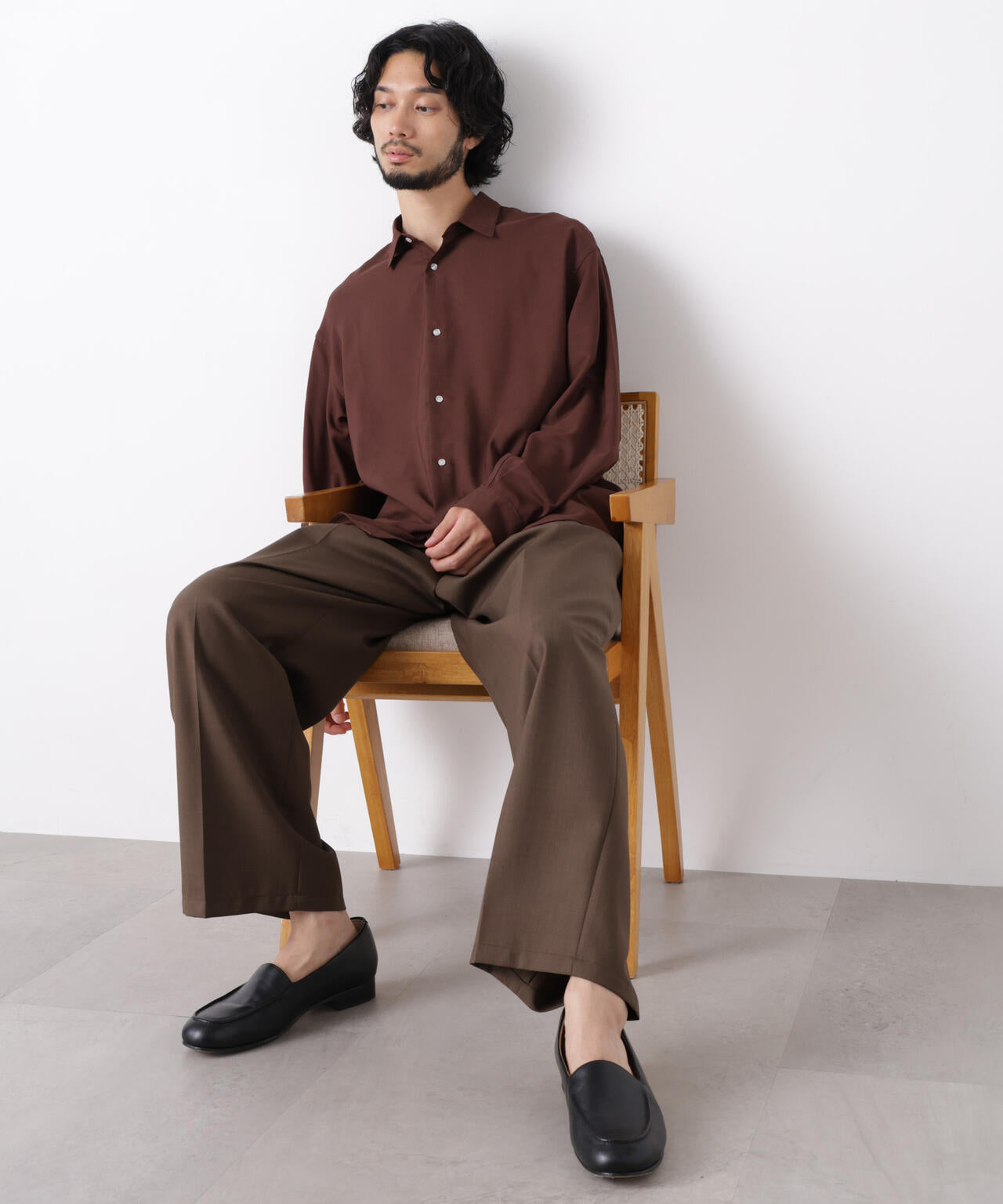 ｢OtoNANO｣LIM-BRESS ワイドシャツ 長袖 6686220207