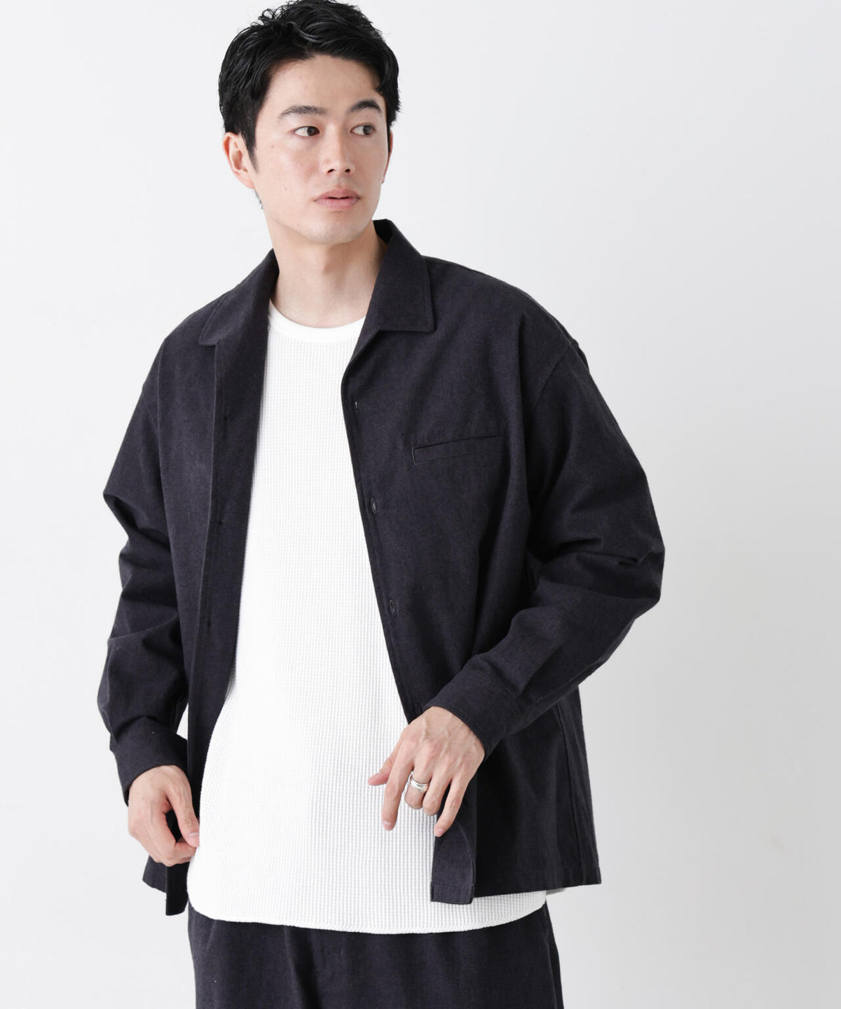 ソフトフランネルシャツ 6686220216