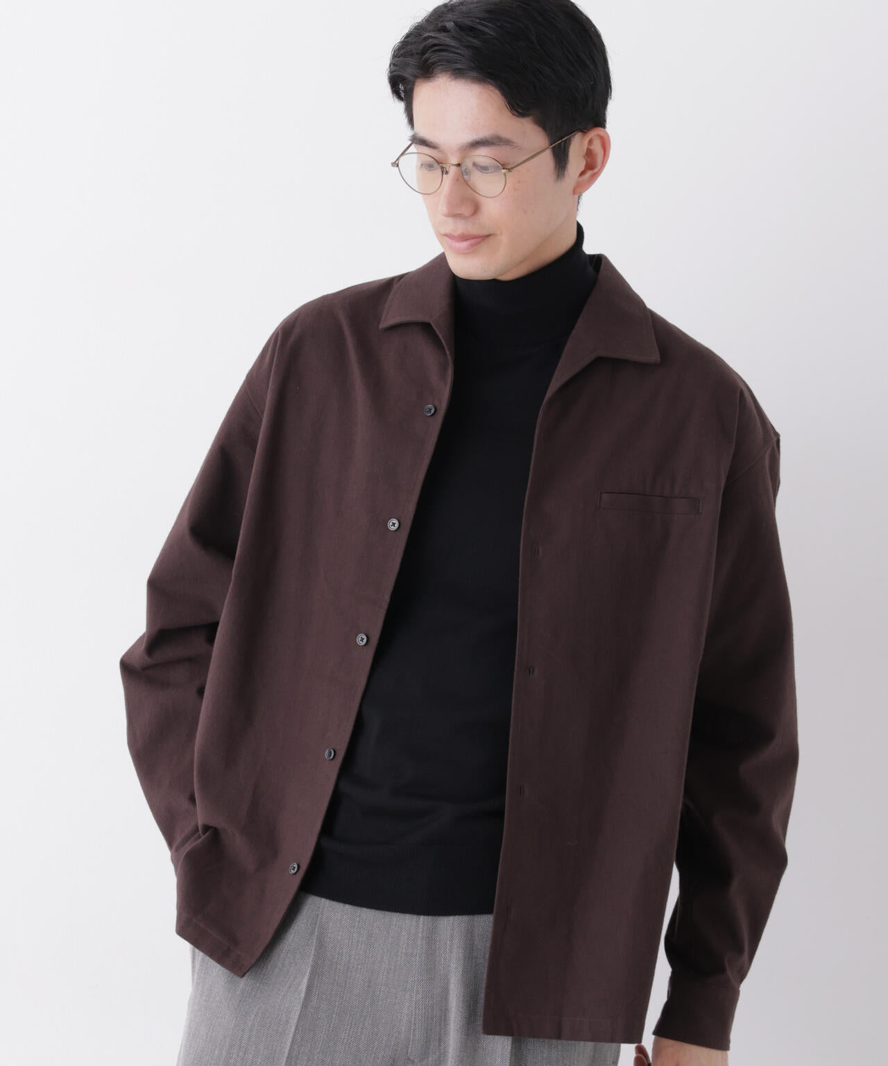 ソフトフランネルシャツ 6686220216