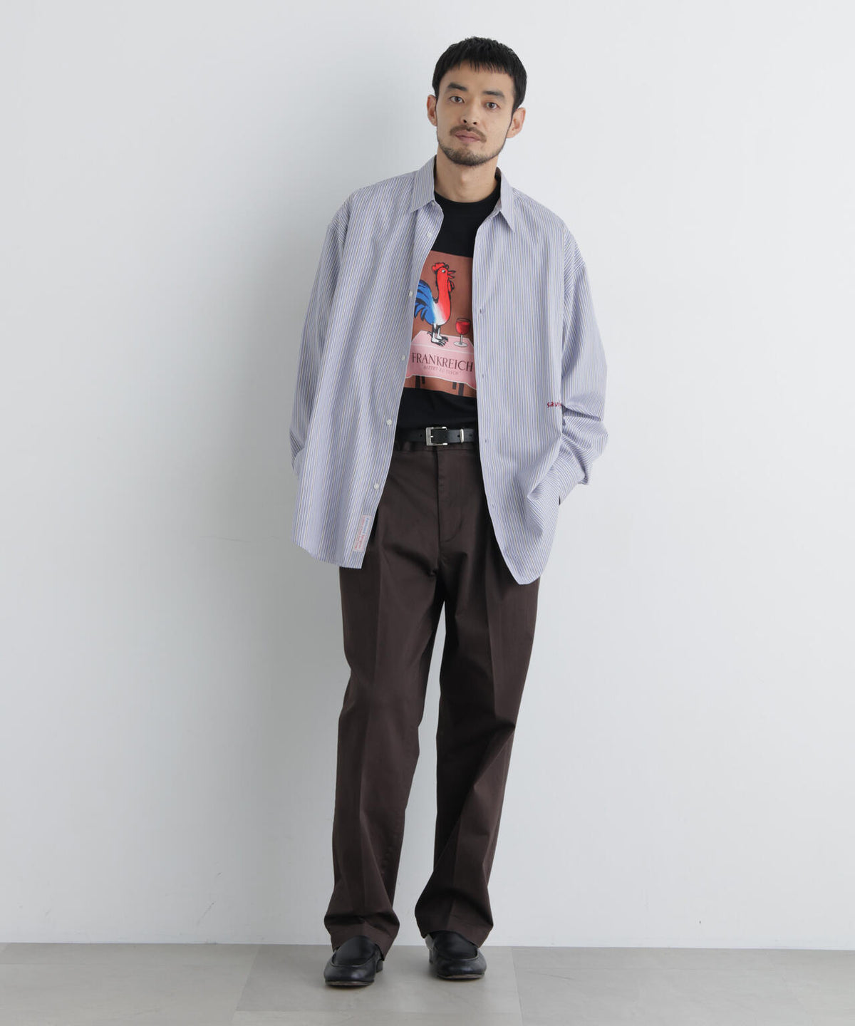 「OtoNANO｣×SAVIGNAC レタードワイドシャツ 6686220220