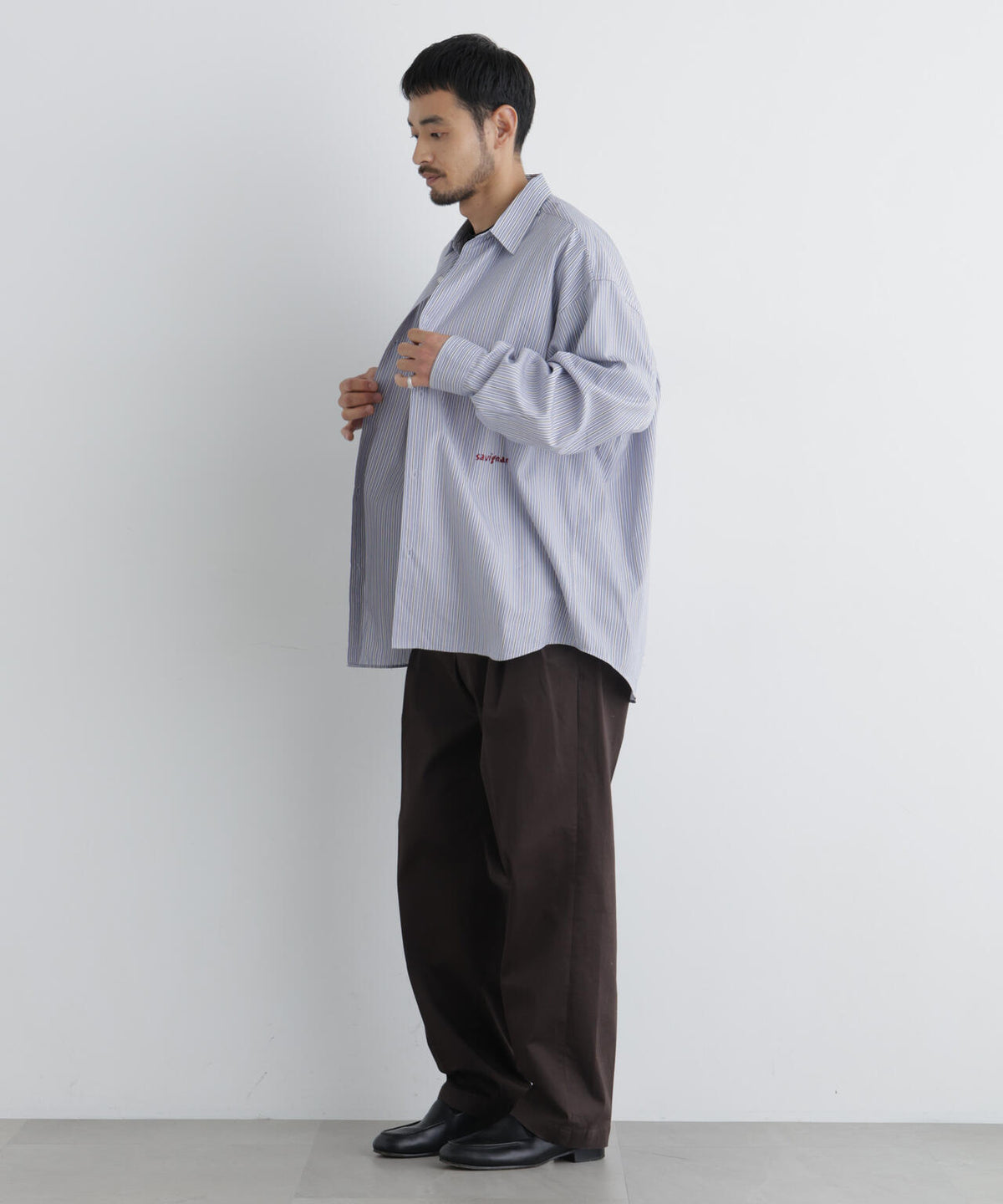 「OtoNANO｣×SAVIGNAC レタードワイドシャツ 6686220220