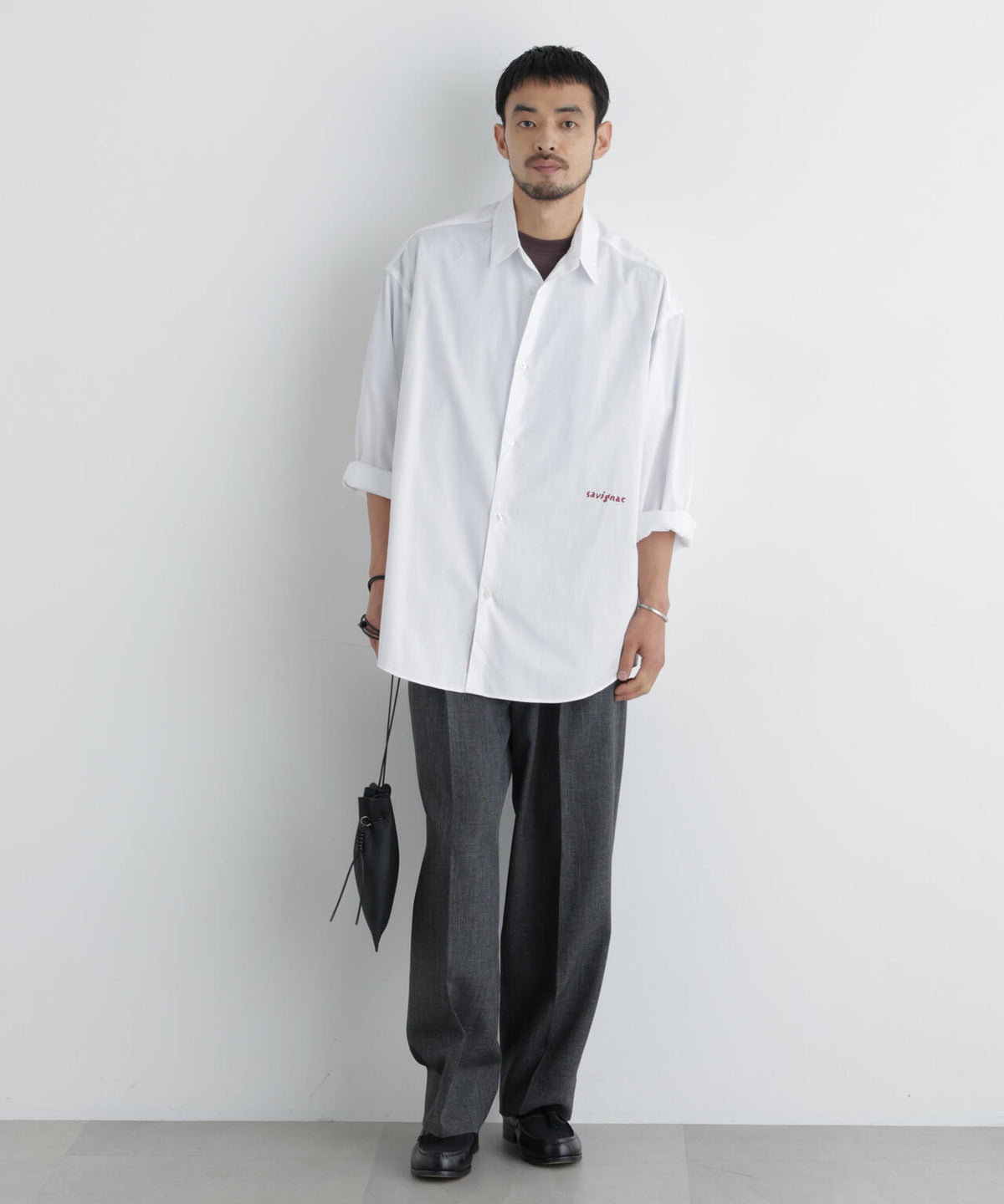 「OtoNANO｣×SAVIGNAC レタードワイドシャツ 6686220220