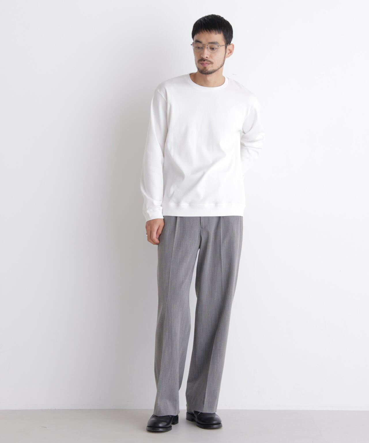 「FORMAL JERSEY」クルーネックカットソー長袖 6686223204